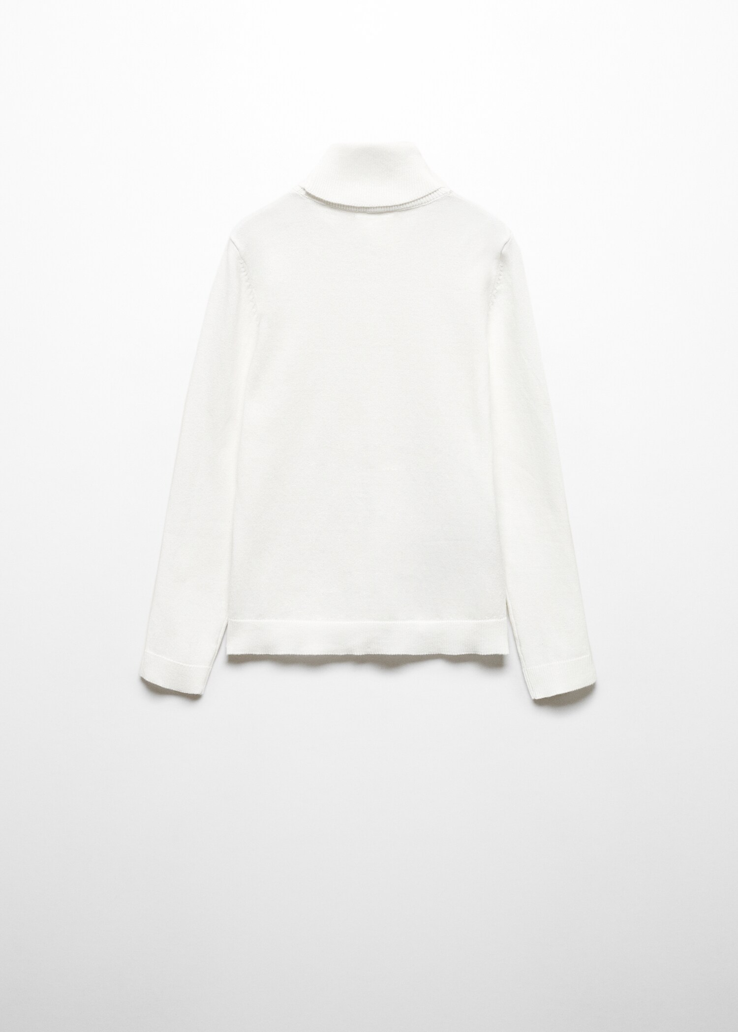 Cable-knit turtleneck sweater - Reverse of the article