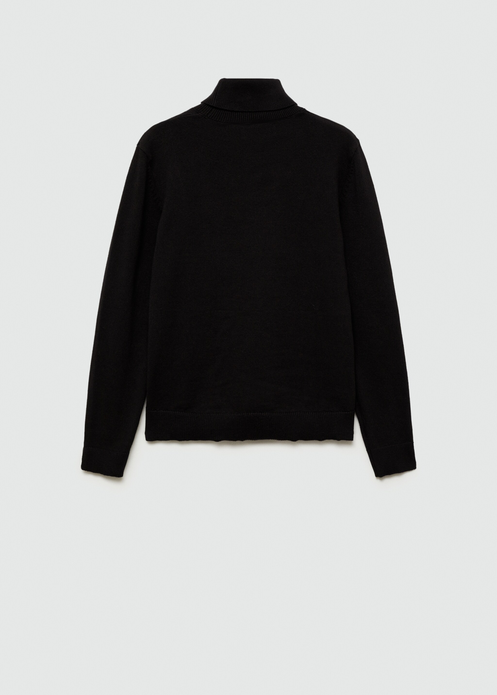Cable-knit turtleneck sweater - Reverse of the article