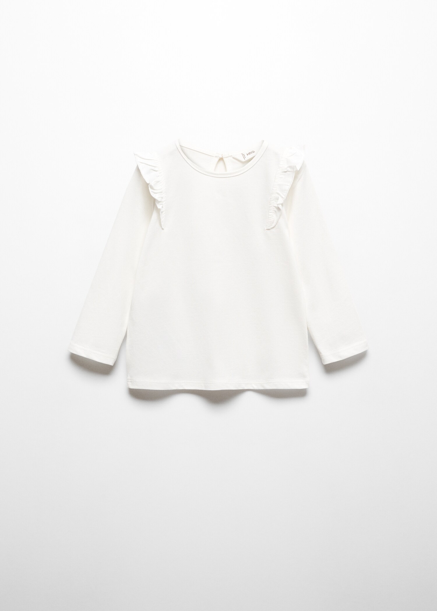Tricou cu mânecă lungă și volane - Articol fără model