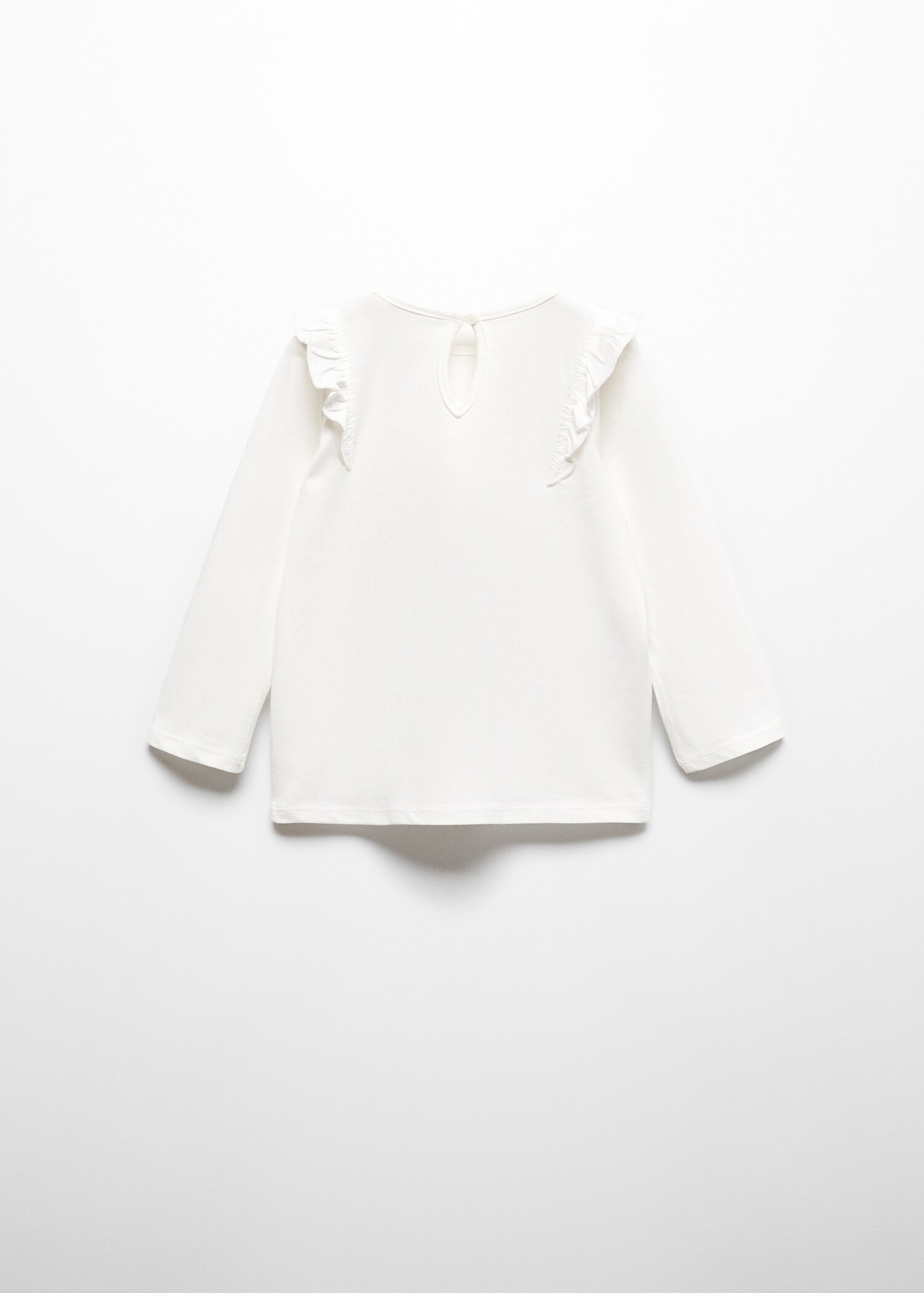 Tricou cu mânecă lungă și volane - Spatele articolului