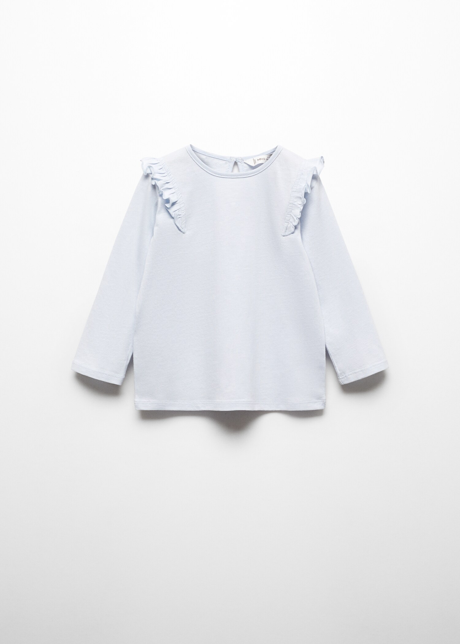 Tričko s dlouhým rukávem a volány - Zboží bez modelu