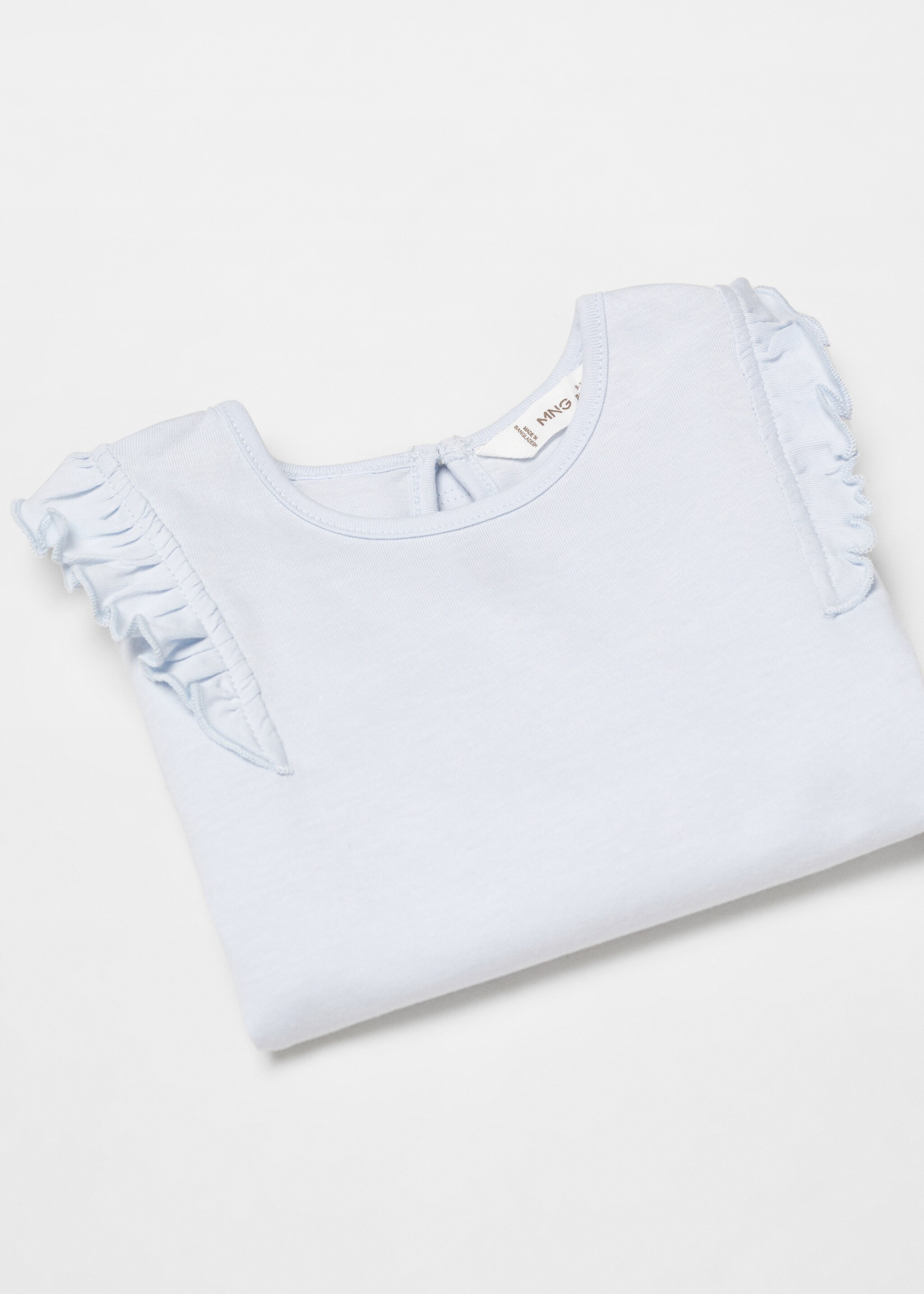 Tričko s dlouhým rukávem a volány - Detail zboží 8, Modrá obloha. Ref: 67082009-00.