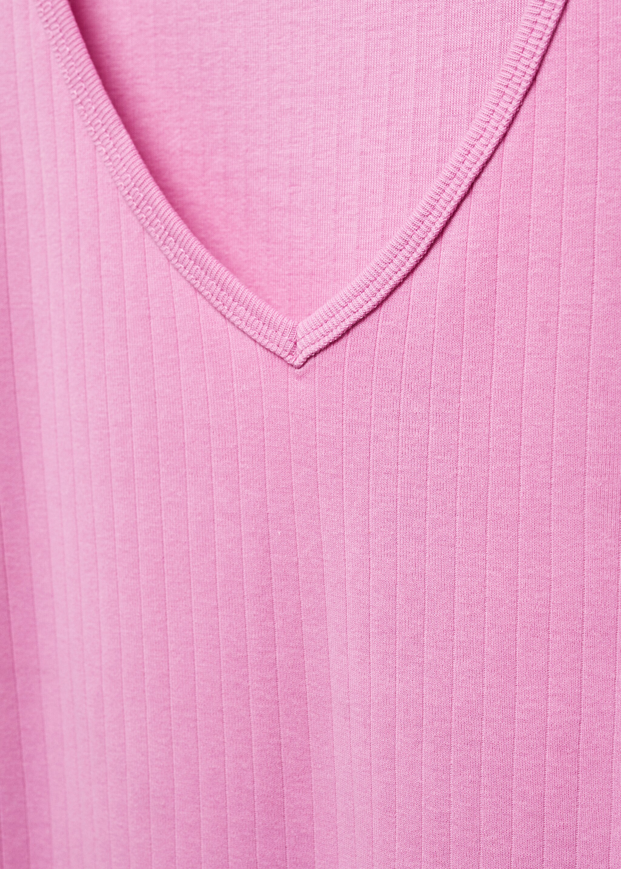 Streifen-T-Shirt mit V-Ausschnitt - Detail des Artikels 8