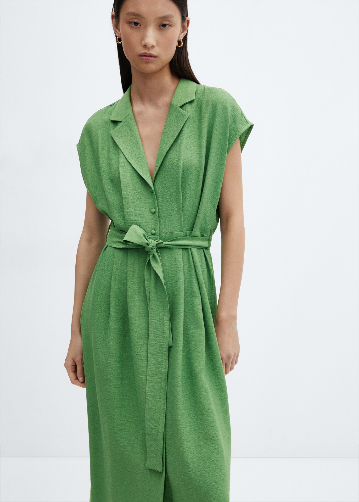 Button shirt dress - Medium plane