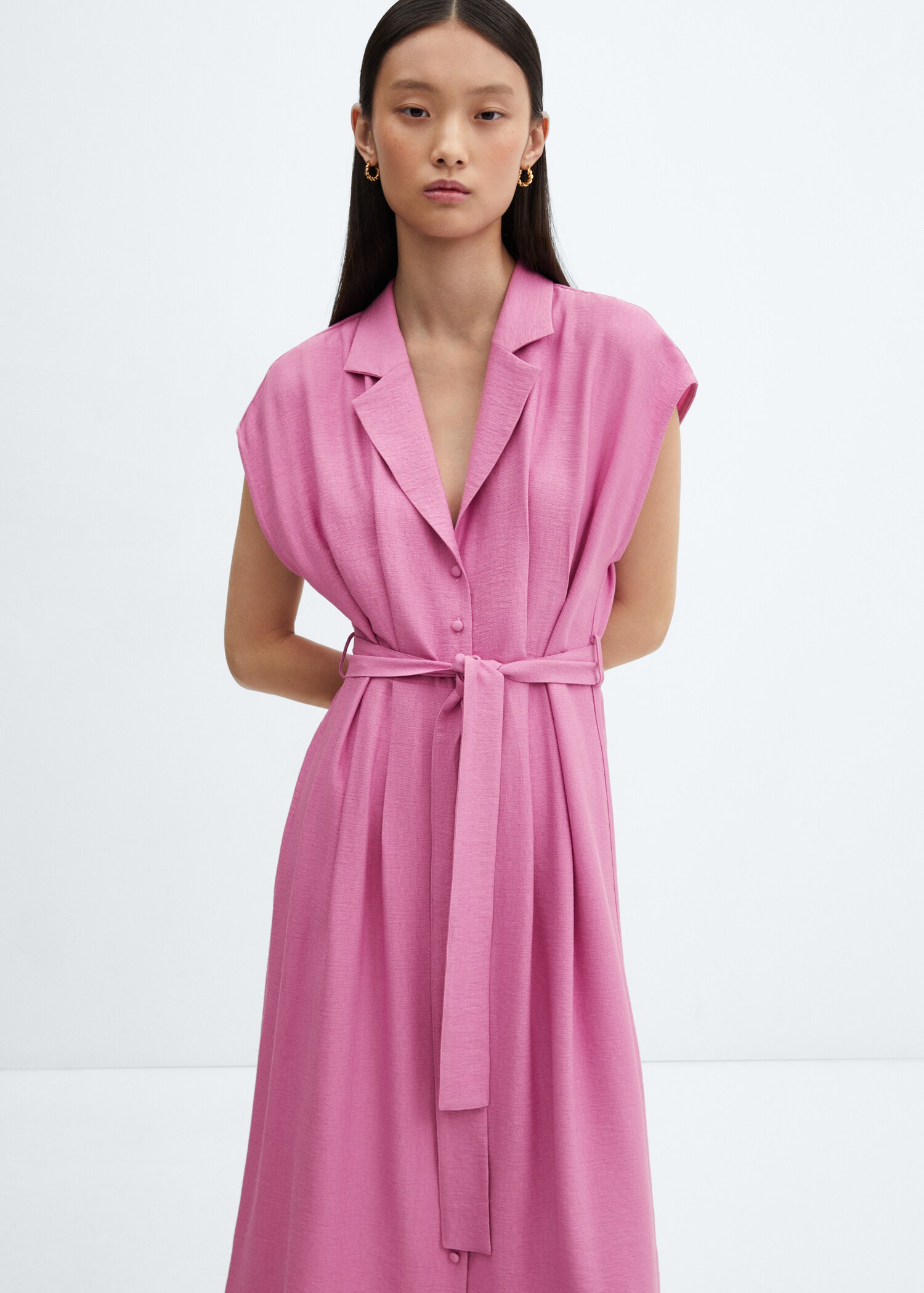 Button shirt dress - Medium plane