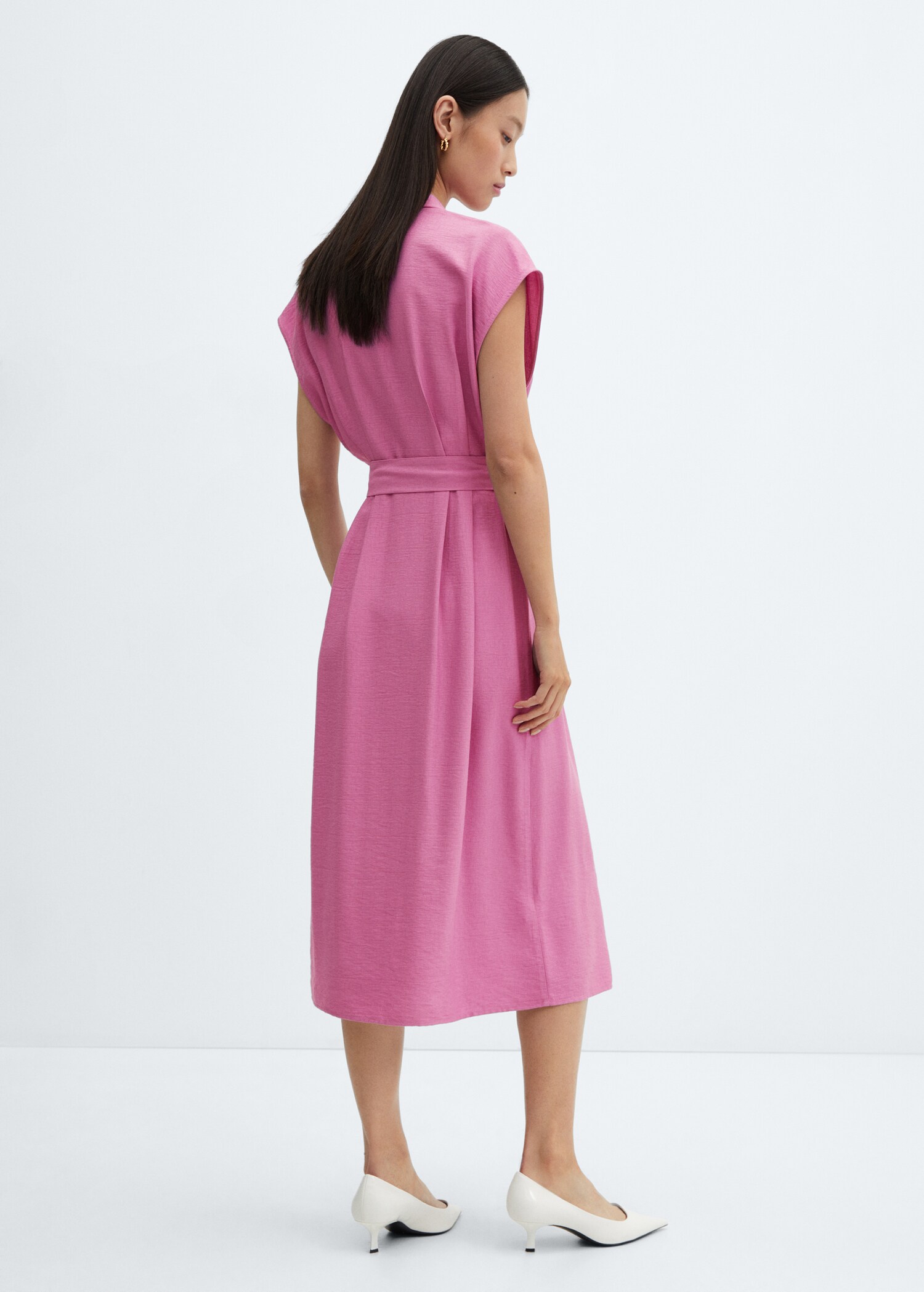 Button shirt dress - Reverse of the article