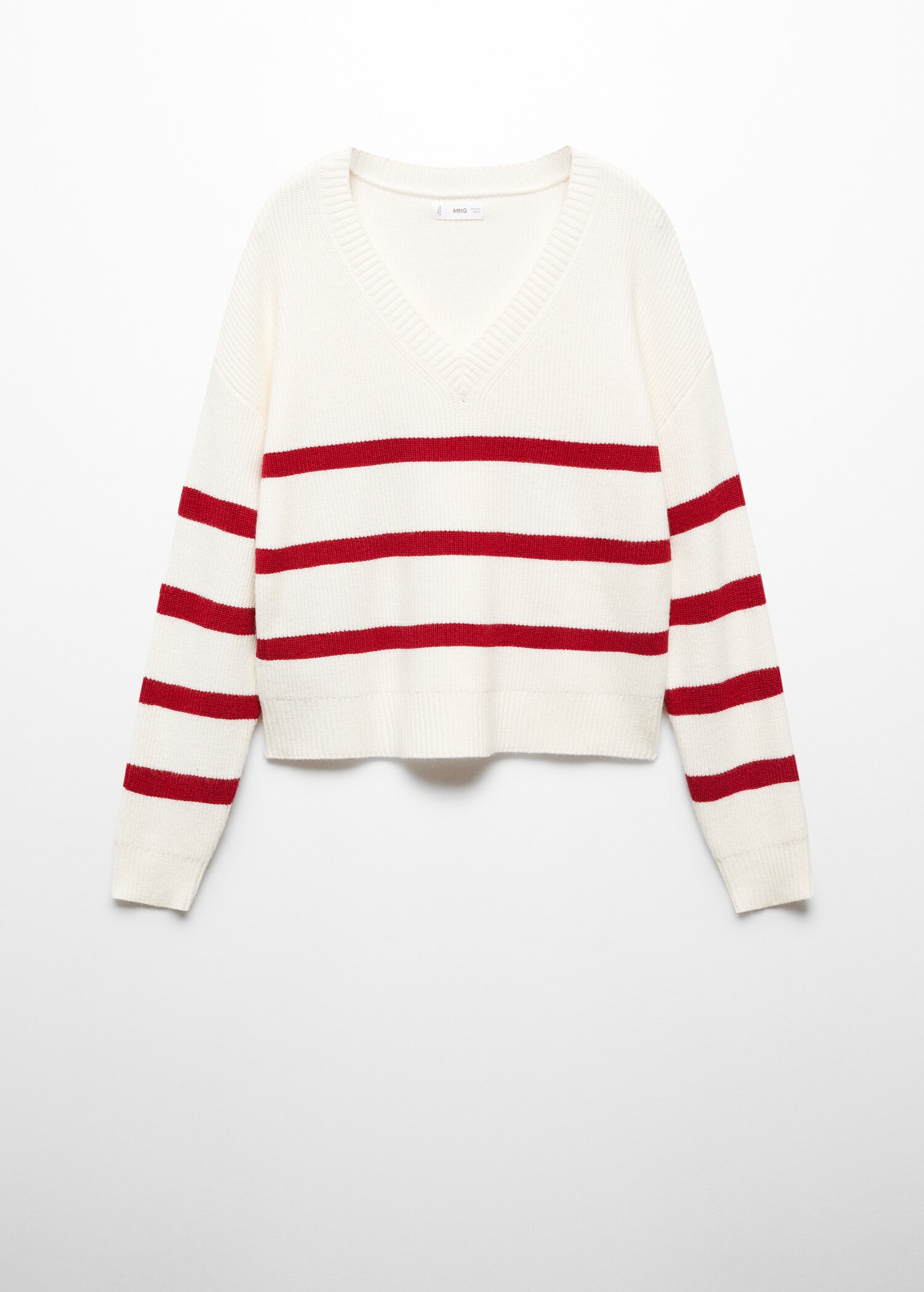 Pull-over en maille à rayures - Article sans modèle