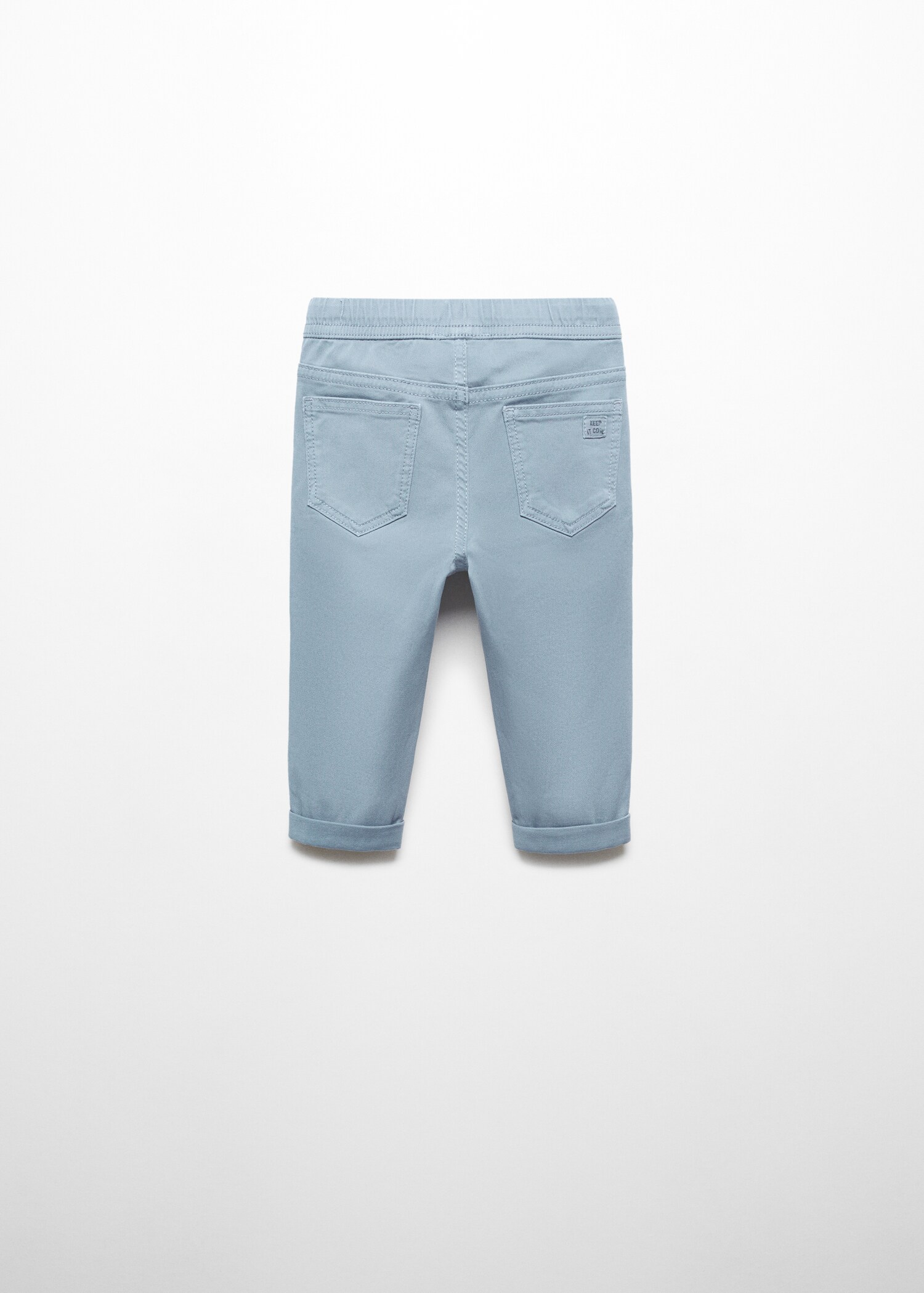 Contrast waistband chinos - Reverse of the article