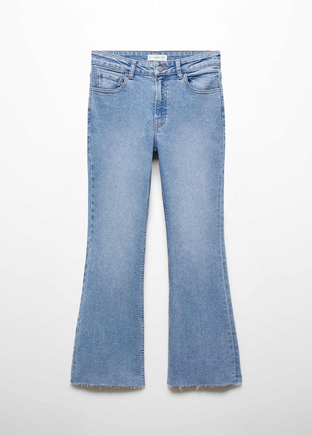 Rhinestone flare jeans - Teen Girl | MANGO OUTLET USA