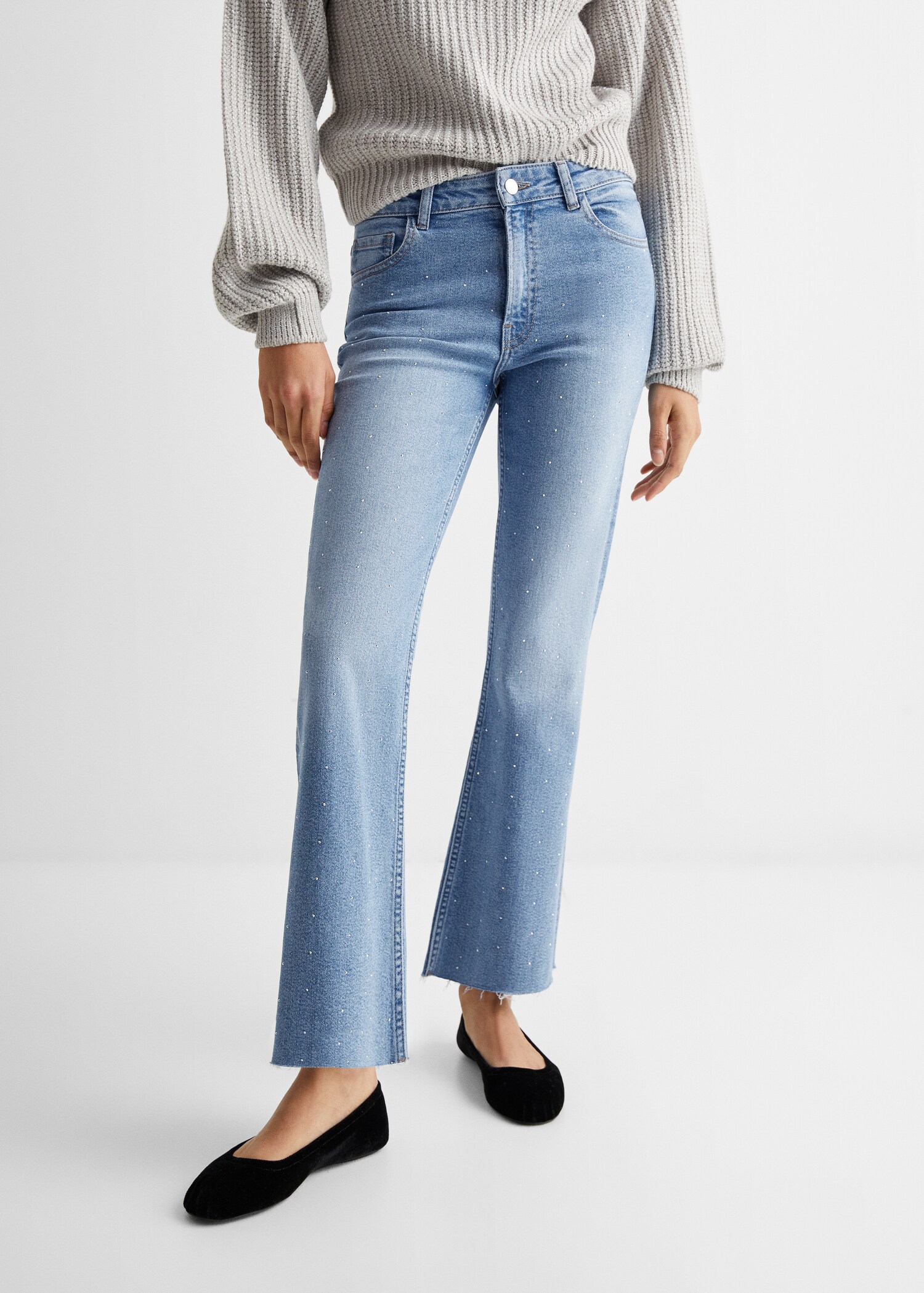 Utsvängda jeans strass - Detaljer om artikeln 6
