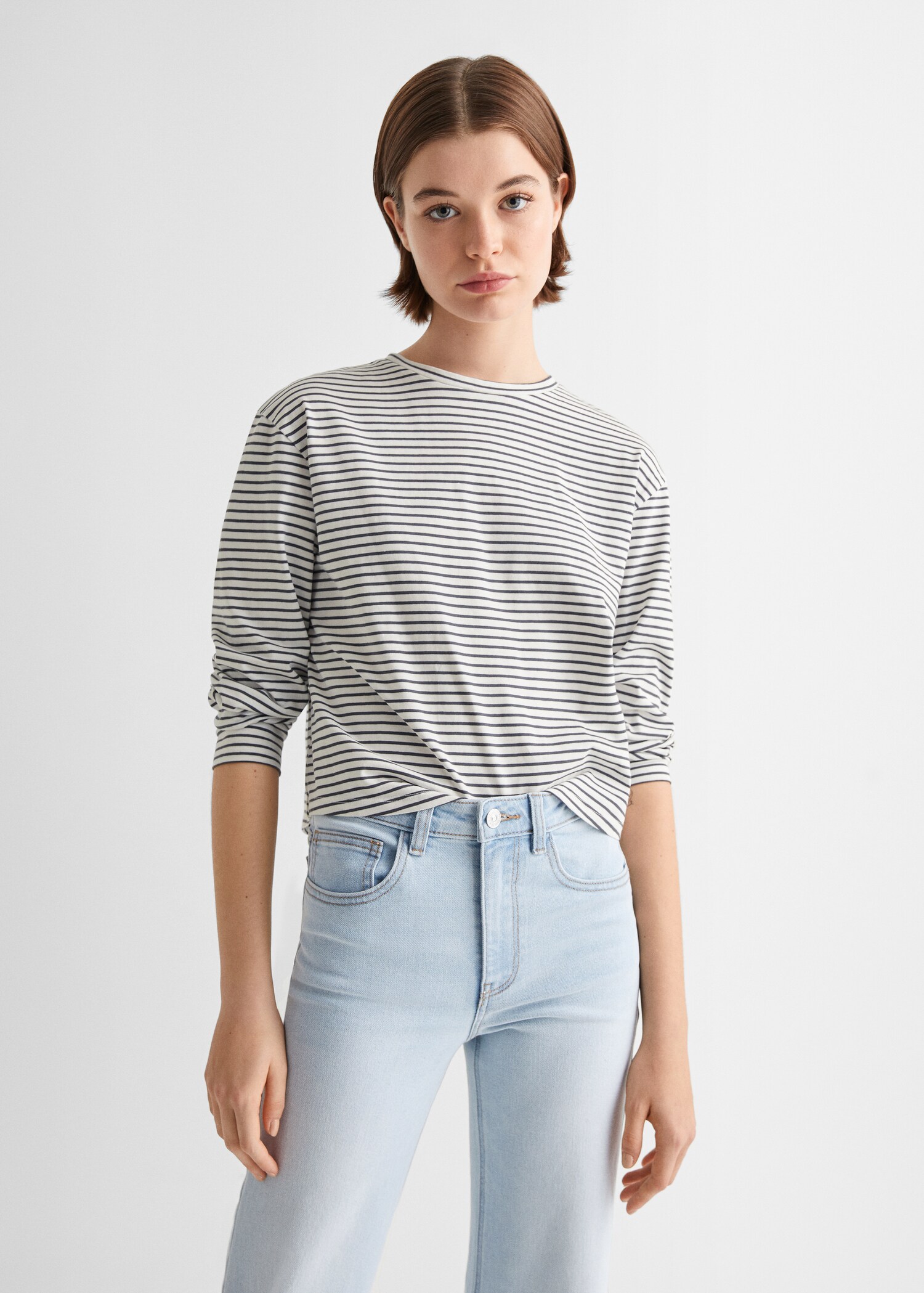 Striped long sleeves t-shirt - Medium plane