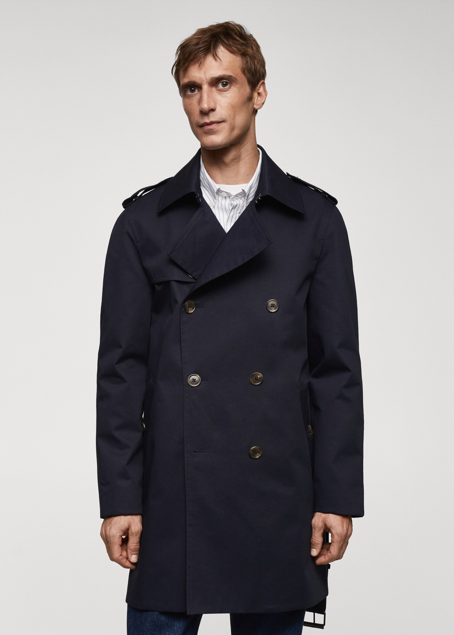 Classic water-repellent trench coat - Medium plane