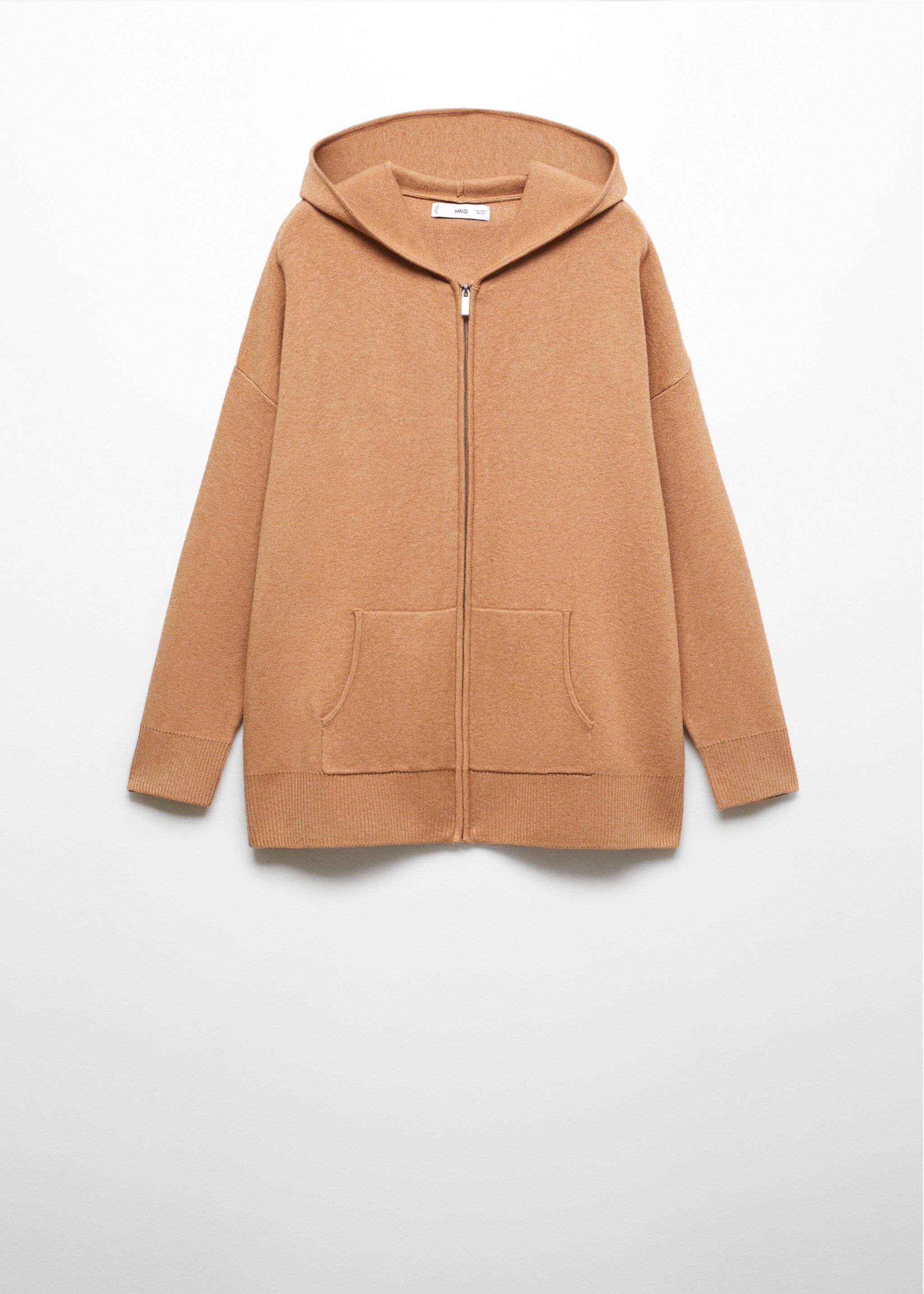Zip-up knitted sweatshirt - Article without model