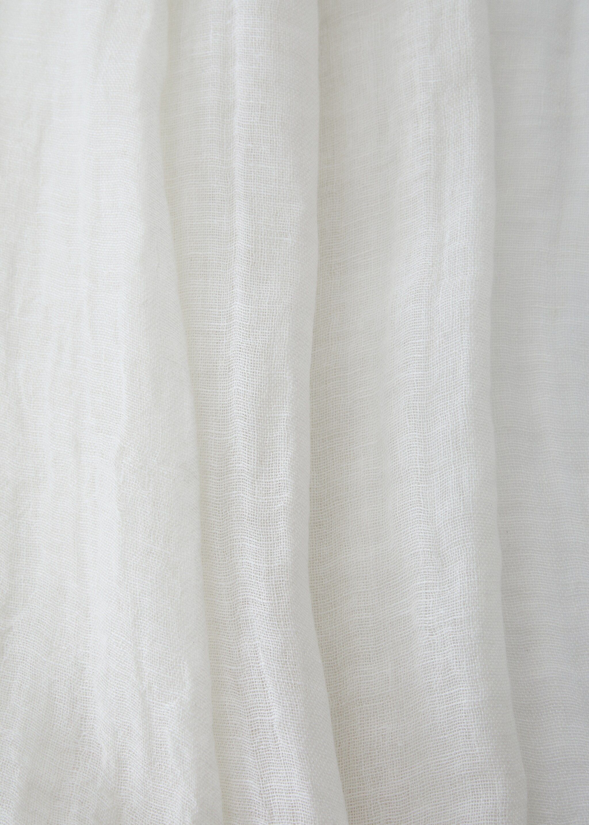 100% curtain linen 145x260cm - Details of the article 4, Off White. Ref: 67083269-00.
