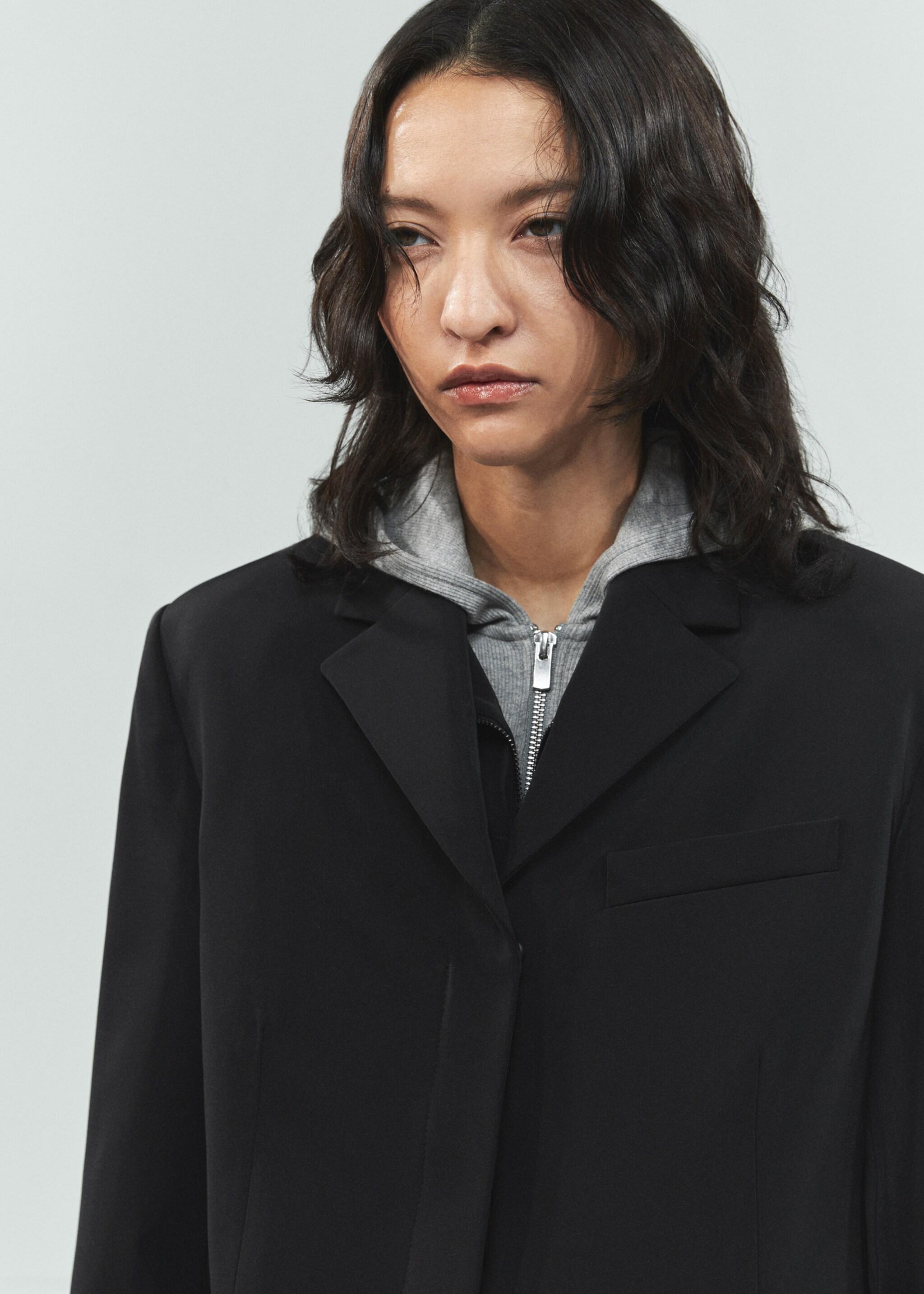 Manteau droit fermeture Éclair - Détail de l'article 1