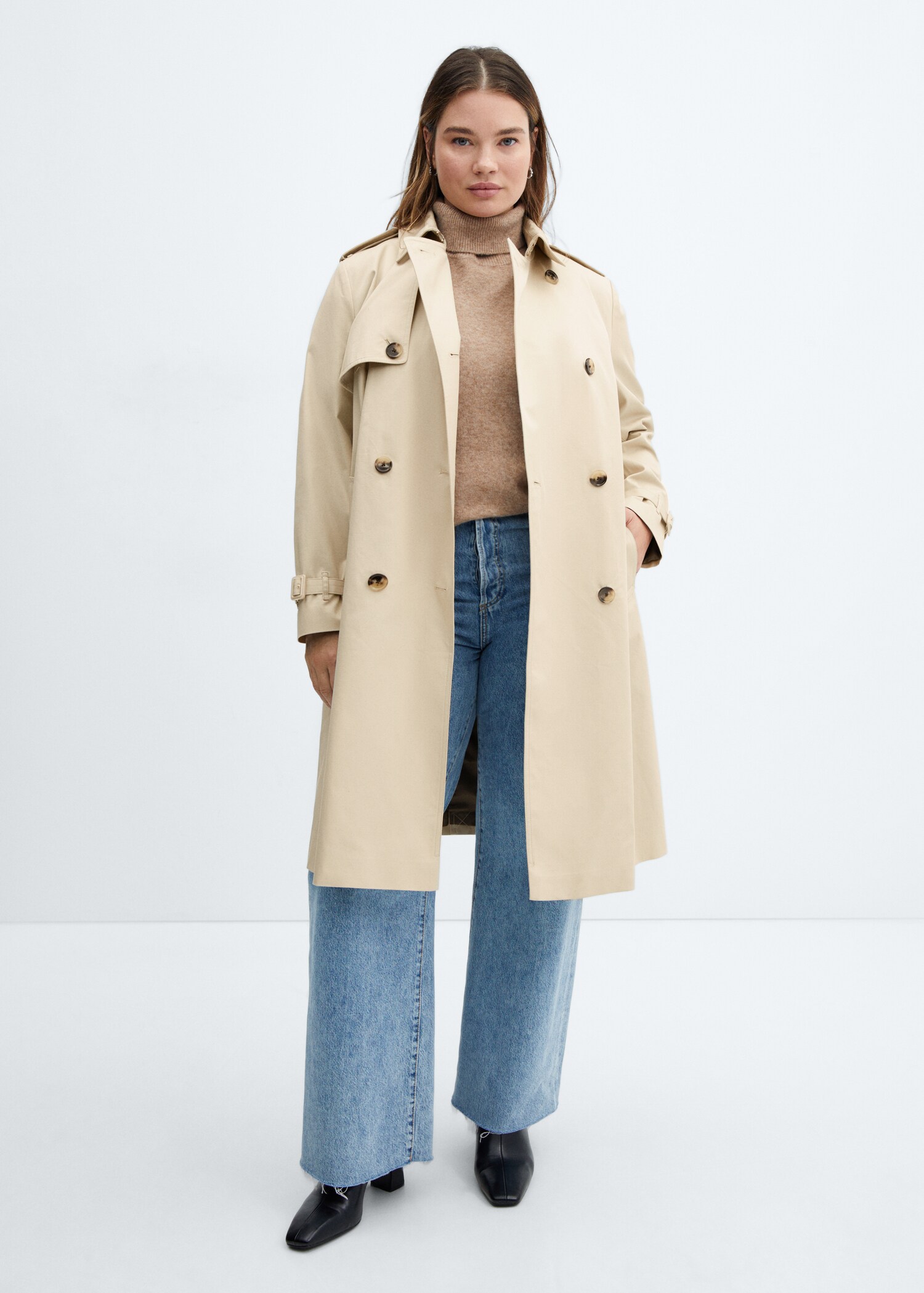 Klassischer Trenchcoat mit Gürtel - Detail des Artikels 3