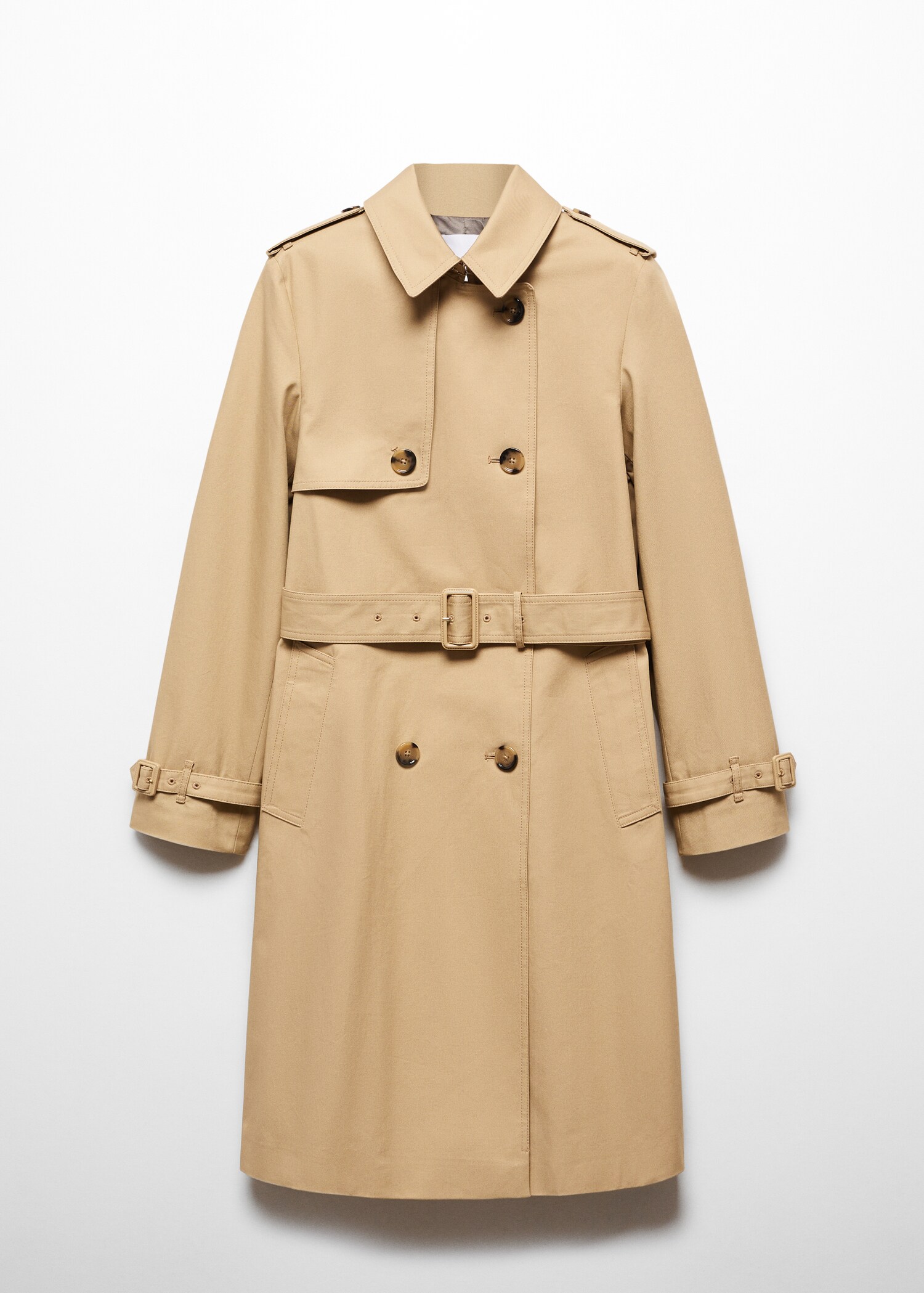 Klassischer Trenchcoat mit Gürtel - Artikel ohne Model