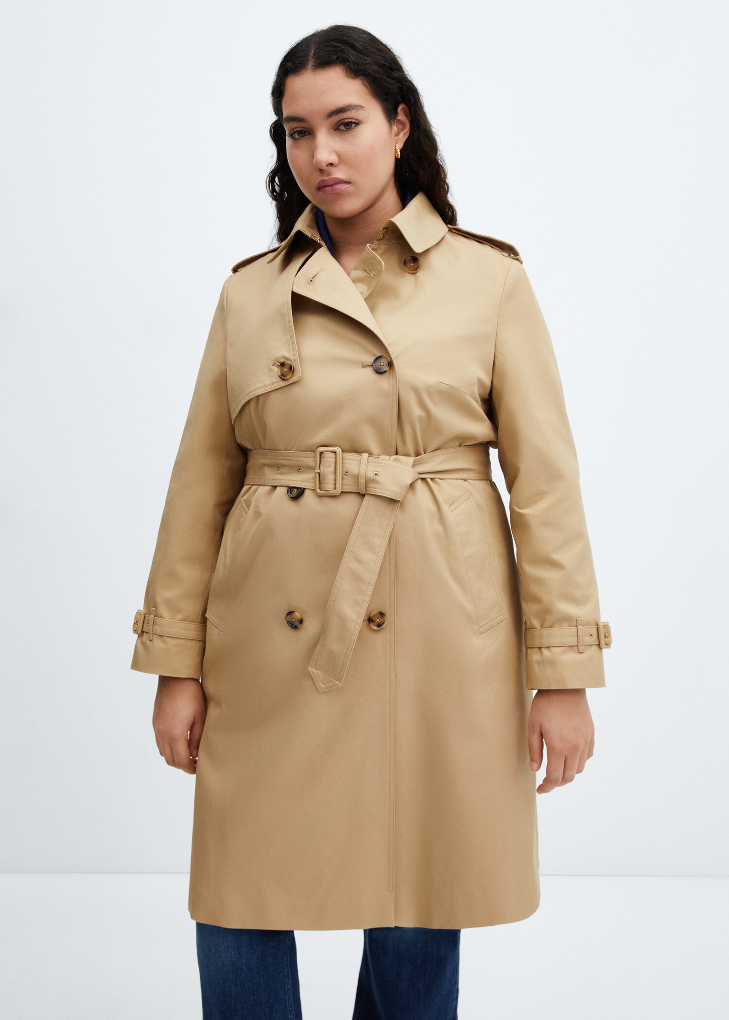 Klassischer Trenchcoat mit Gürtel - Detail des Artikels 5