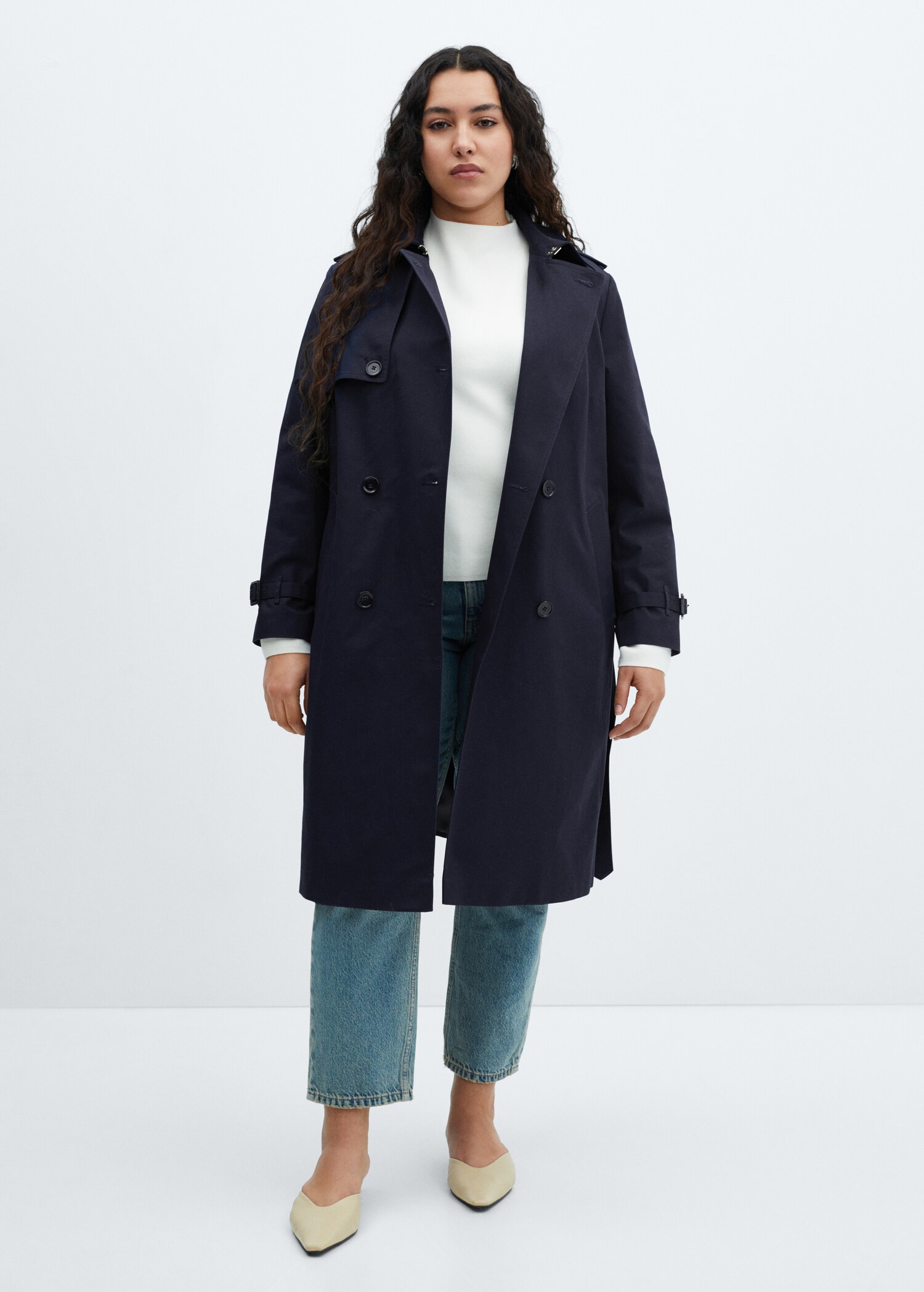 Klassischer Trenchcoat mit Gürtel - Detail des Artikels 3