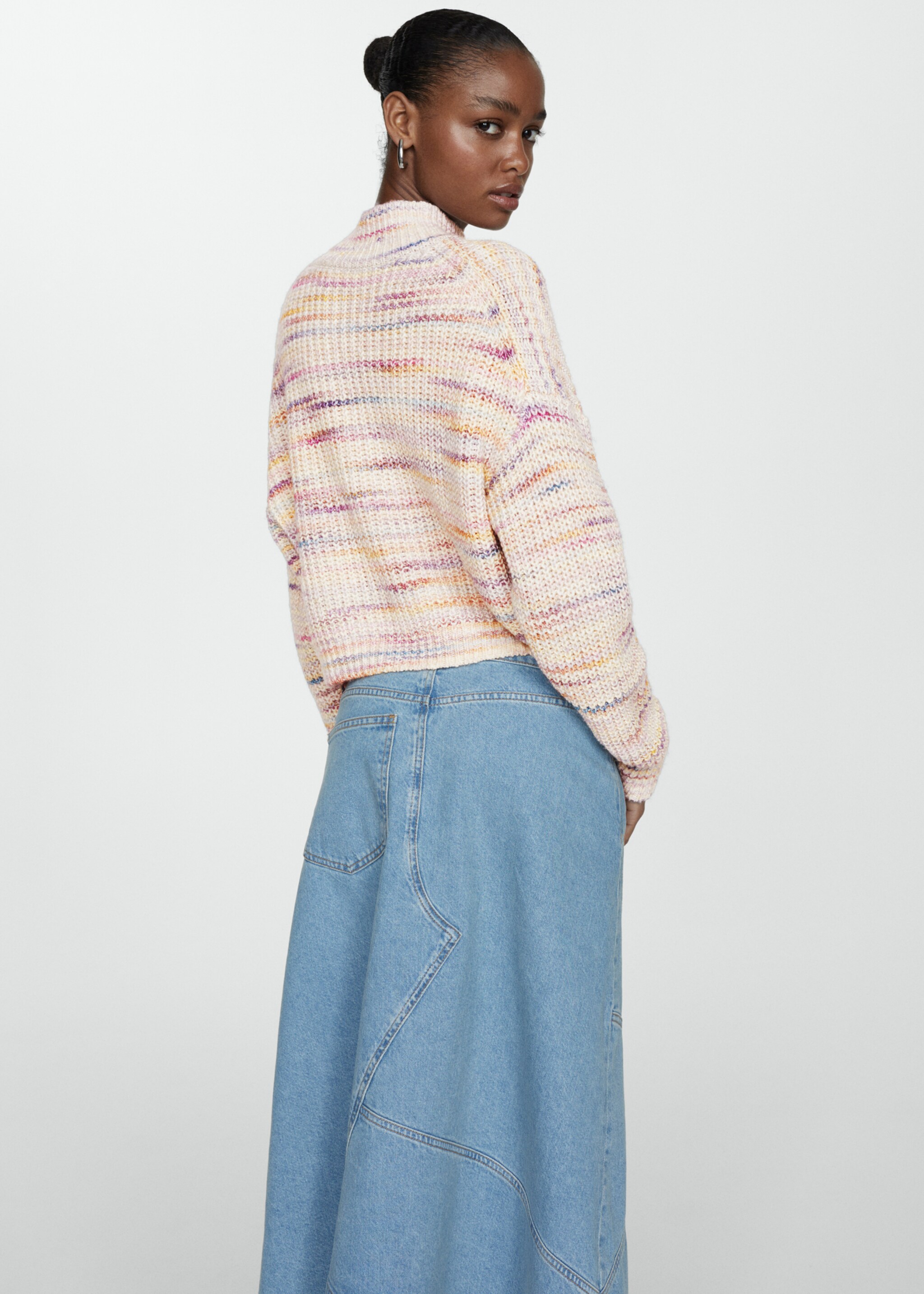 Strickpullover in Cropped-Optik - Rückseite des Artikels