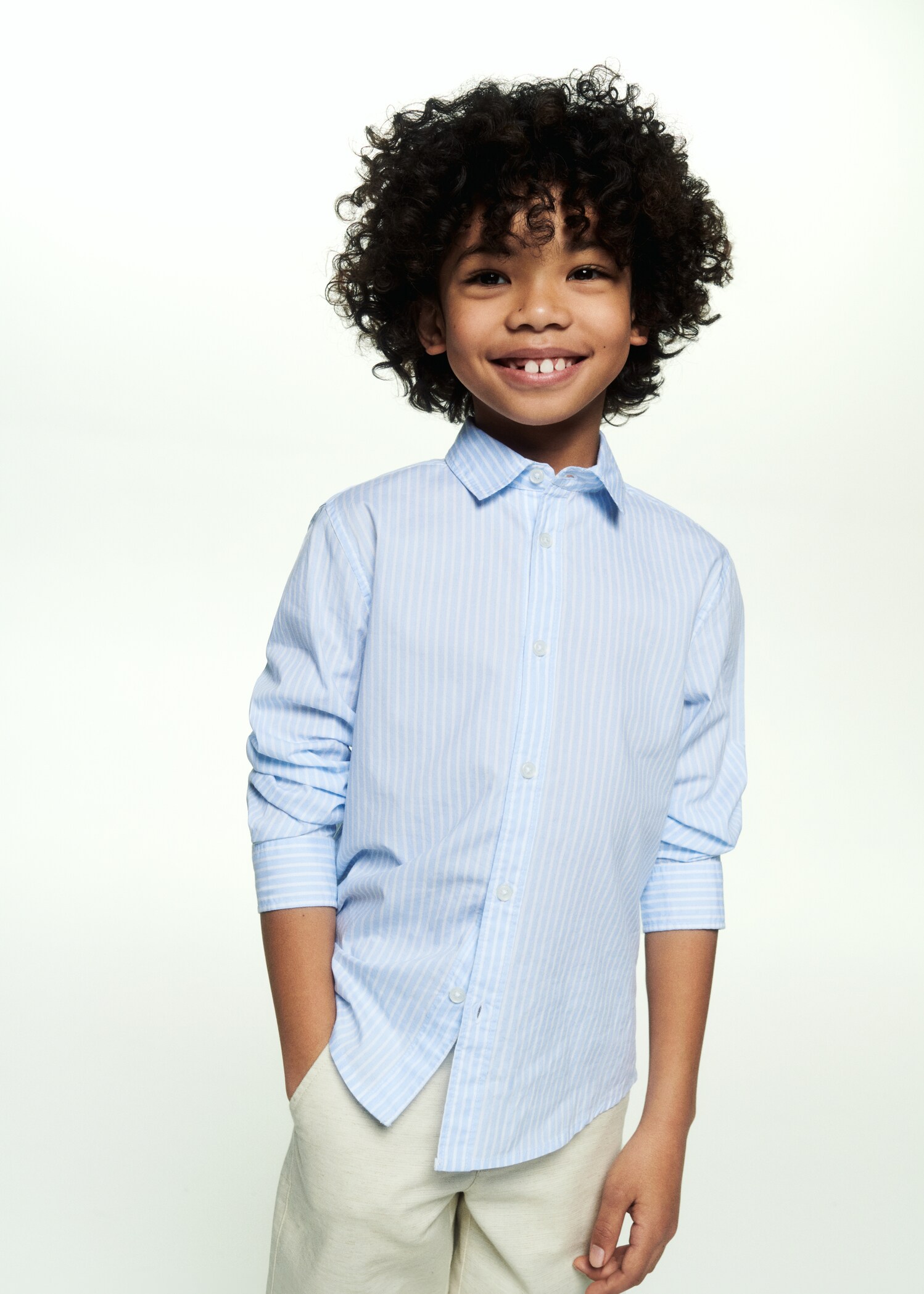 Regular-fit striped shirt - Details of the article 6