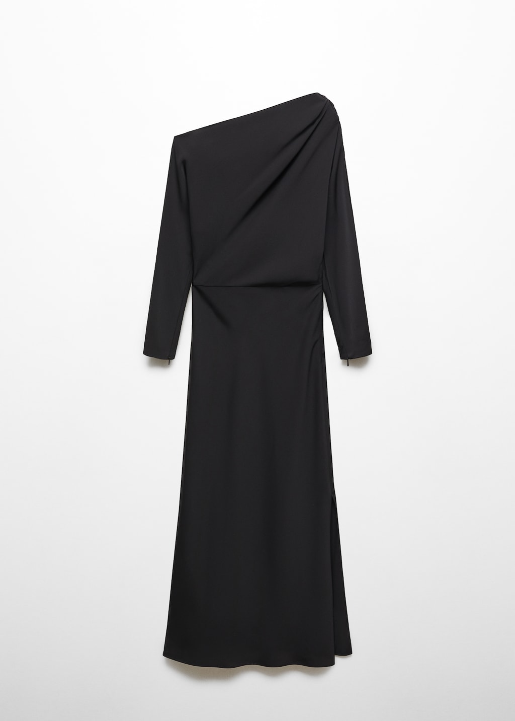 Asymmetrical dress with slit - Women | MANGO OUTLET USA Asymmetrical dress with slit - Women | MANGO OUTLET USA