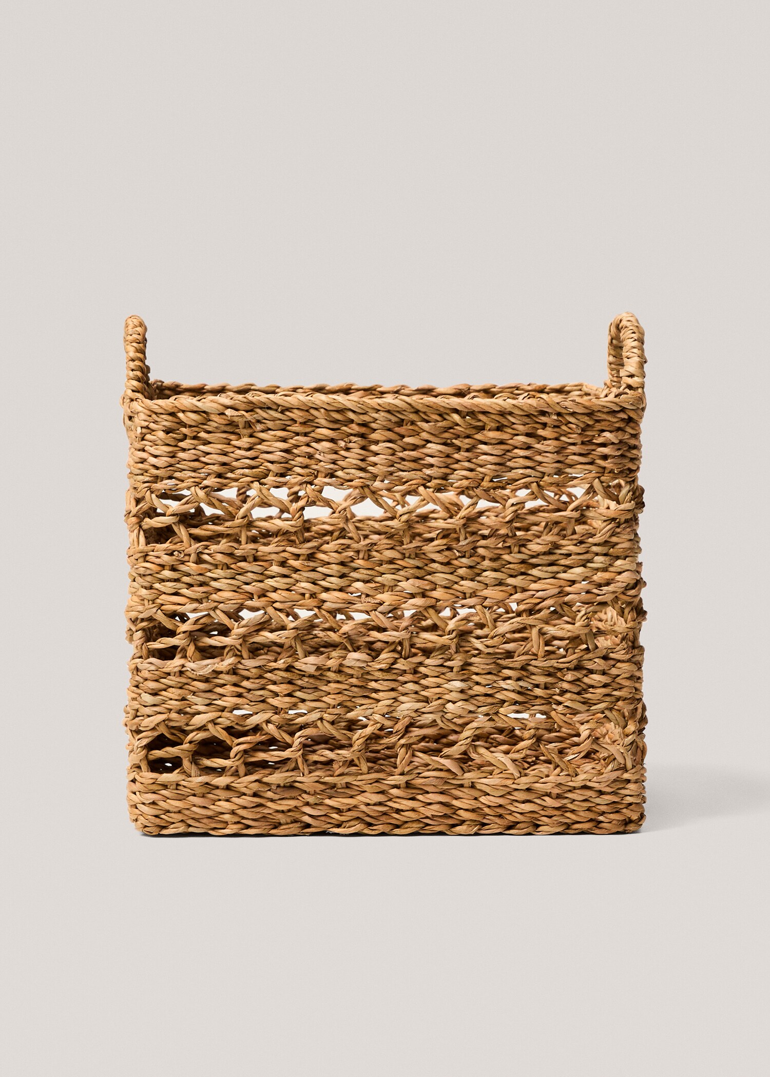 Cesta fibras naturales asas 35x27cm - Artículo sin modelo