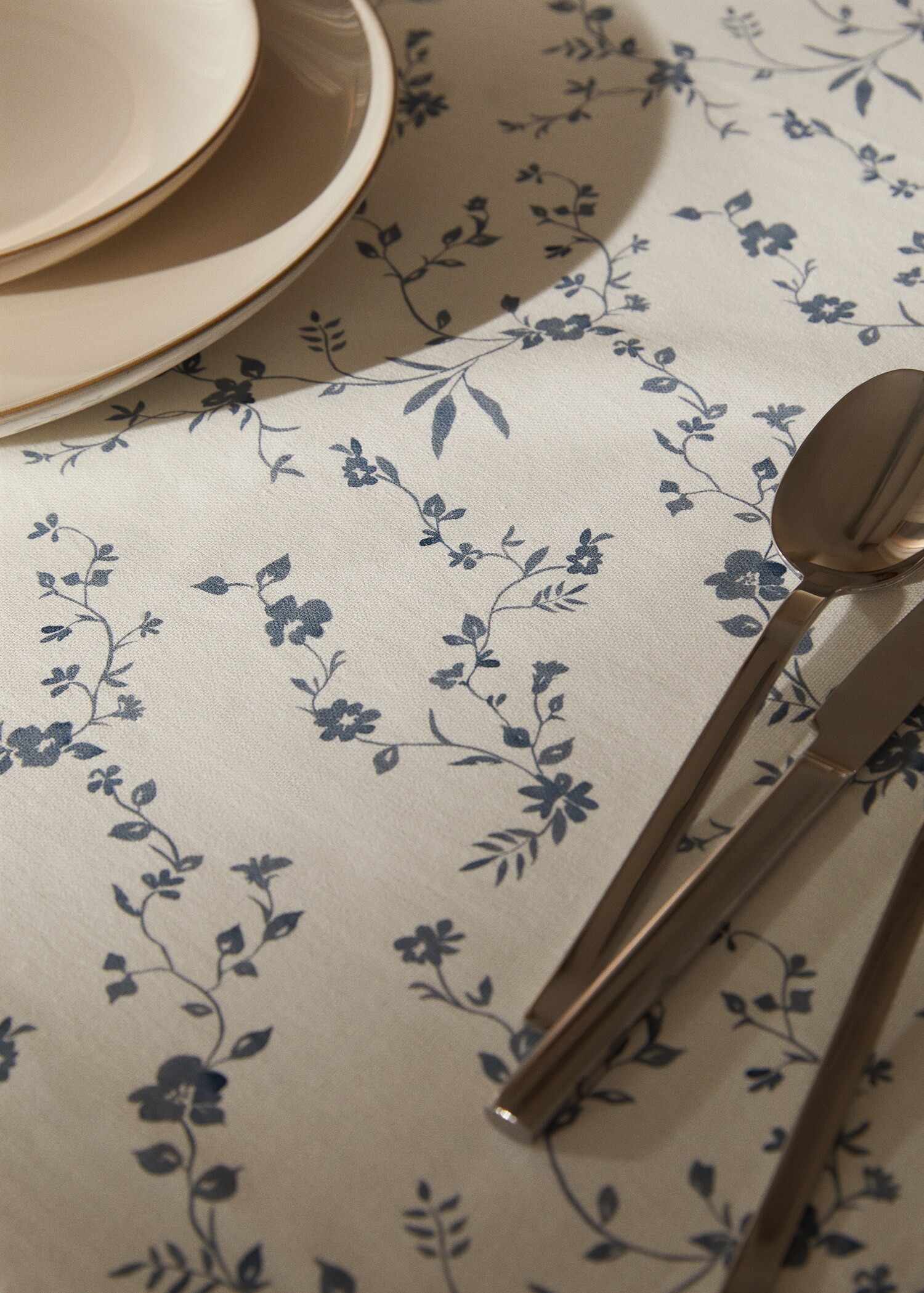 Tovaglia cotone stampa fiori 170x170 cm - Dettaglio dell'articolo 7