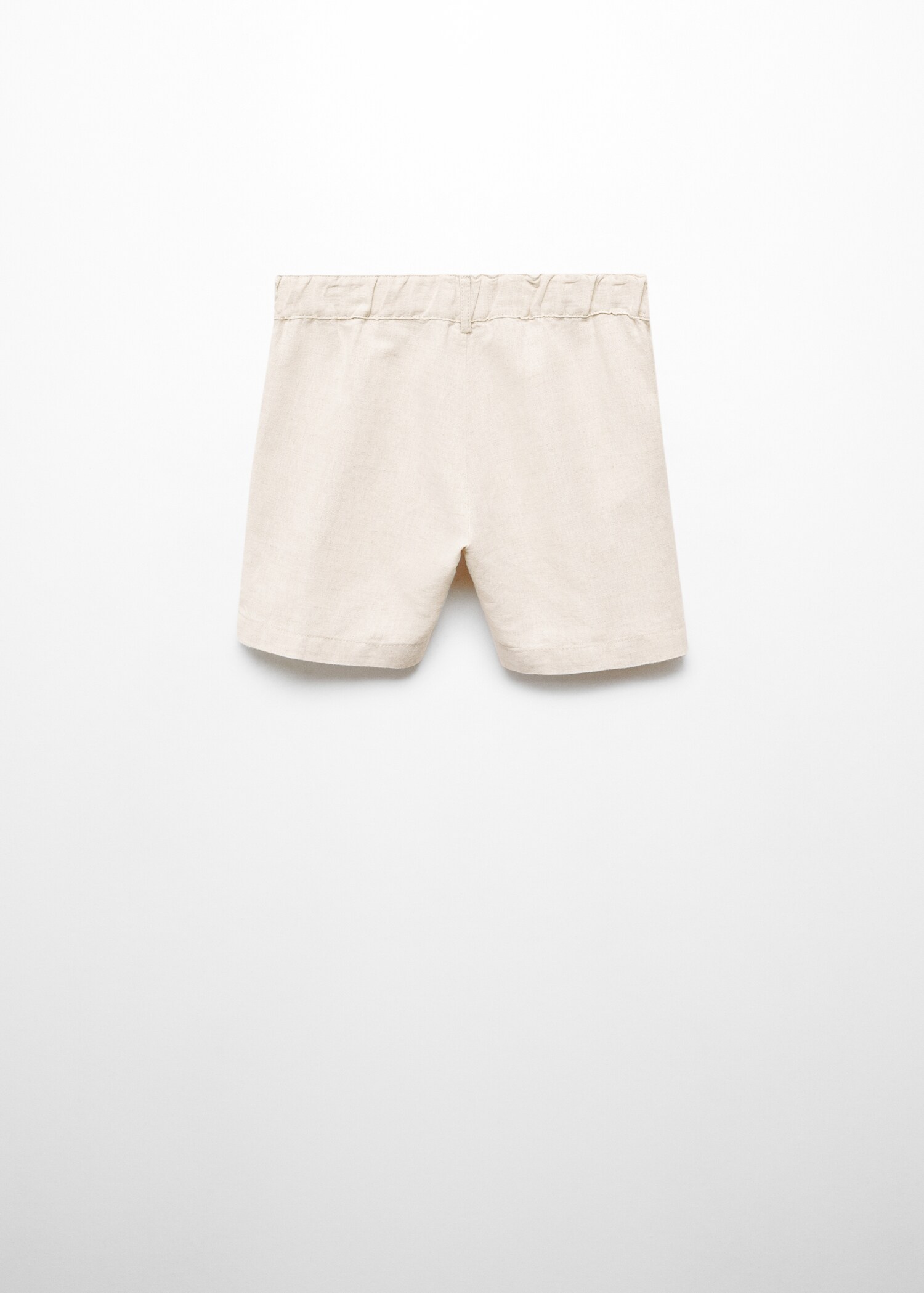 Linen-blend Bermuda shorts - Reverse of the article