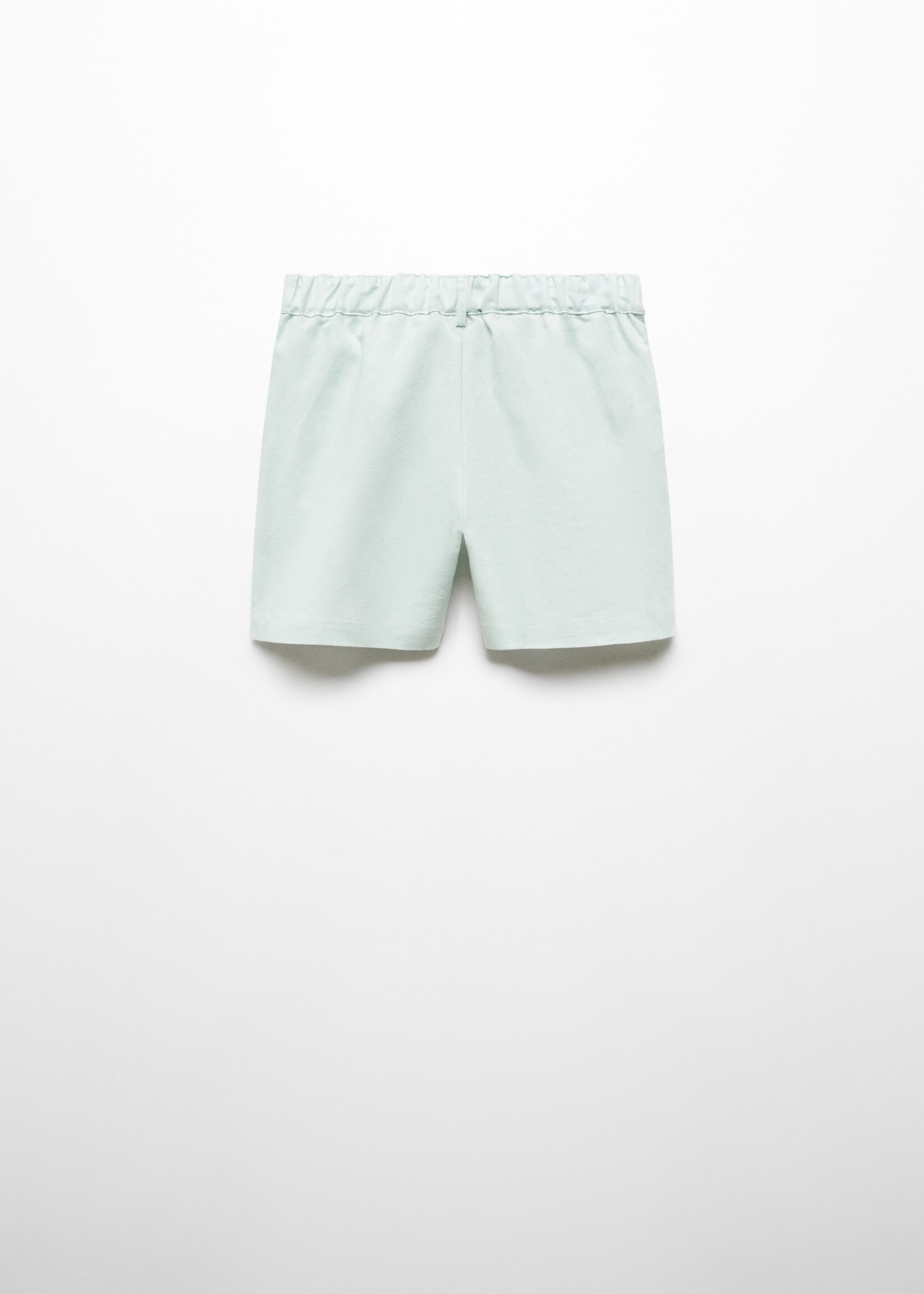 Linen-blend Bermuda shorts - Reverse of the article