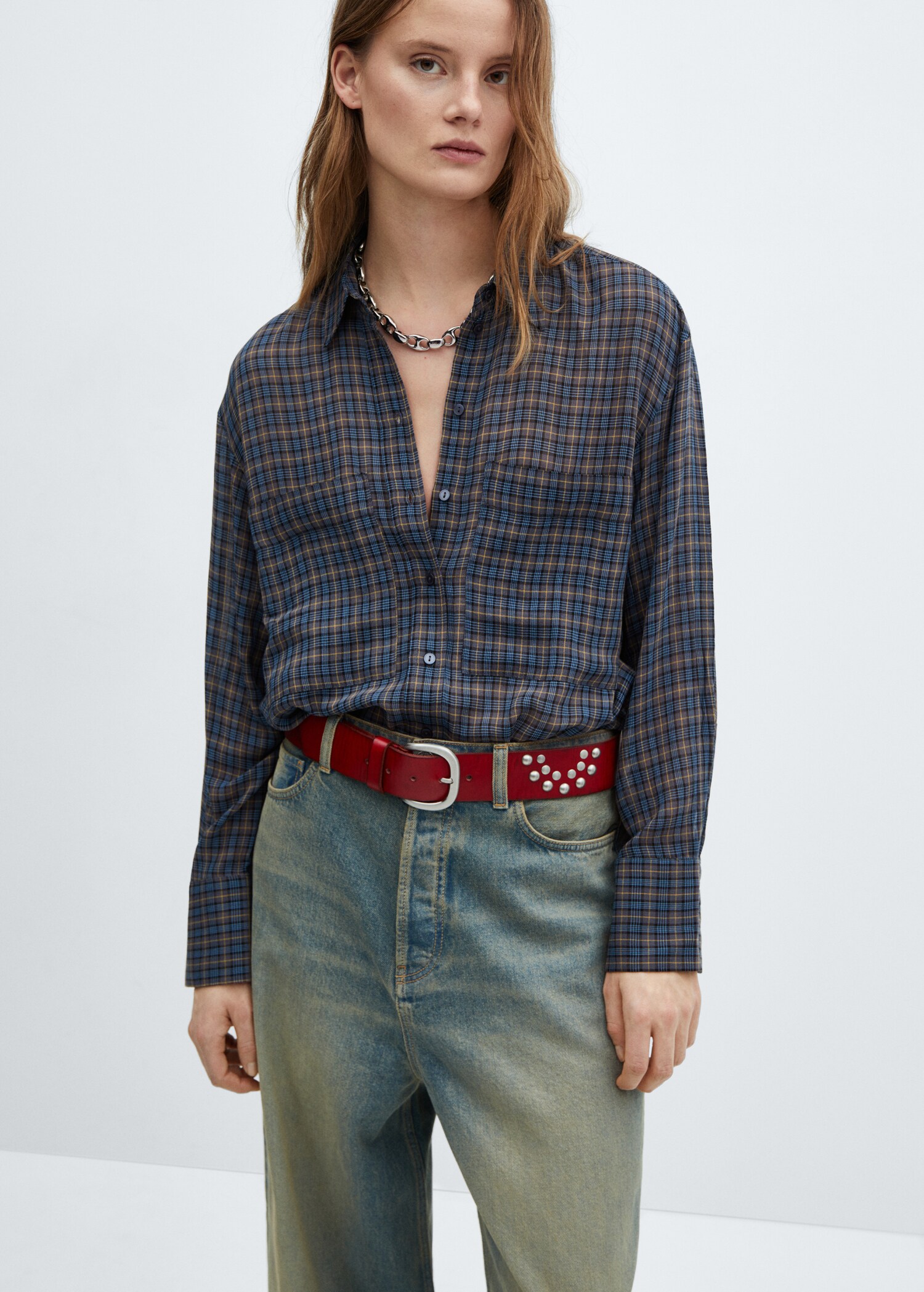 Oversize check shirt - Details of the article 4