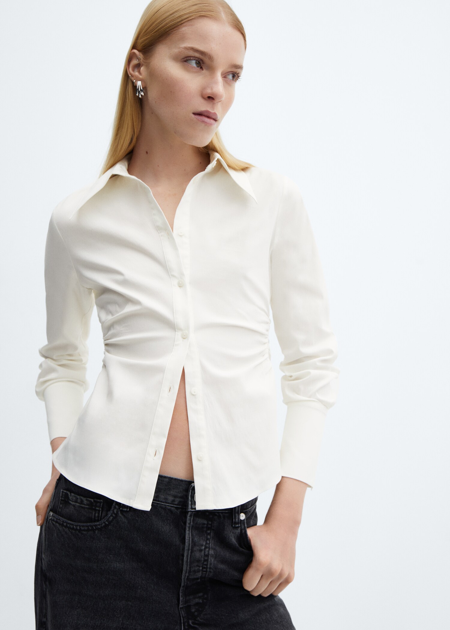 Slim-fit velvet jacket - Medium plane
