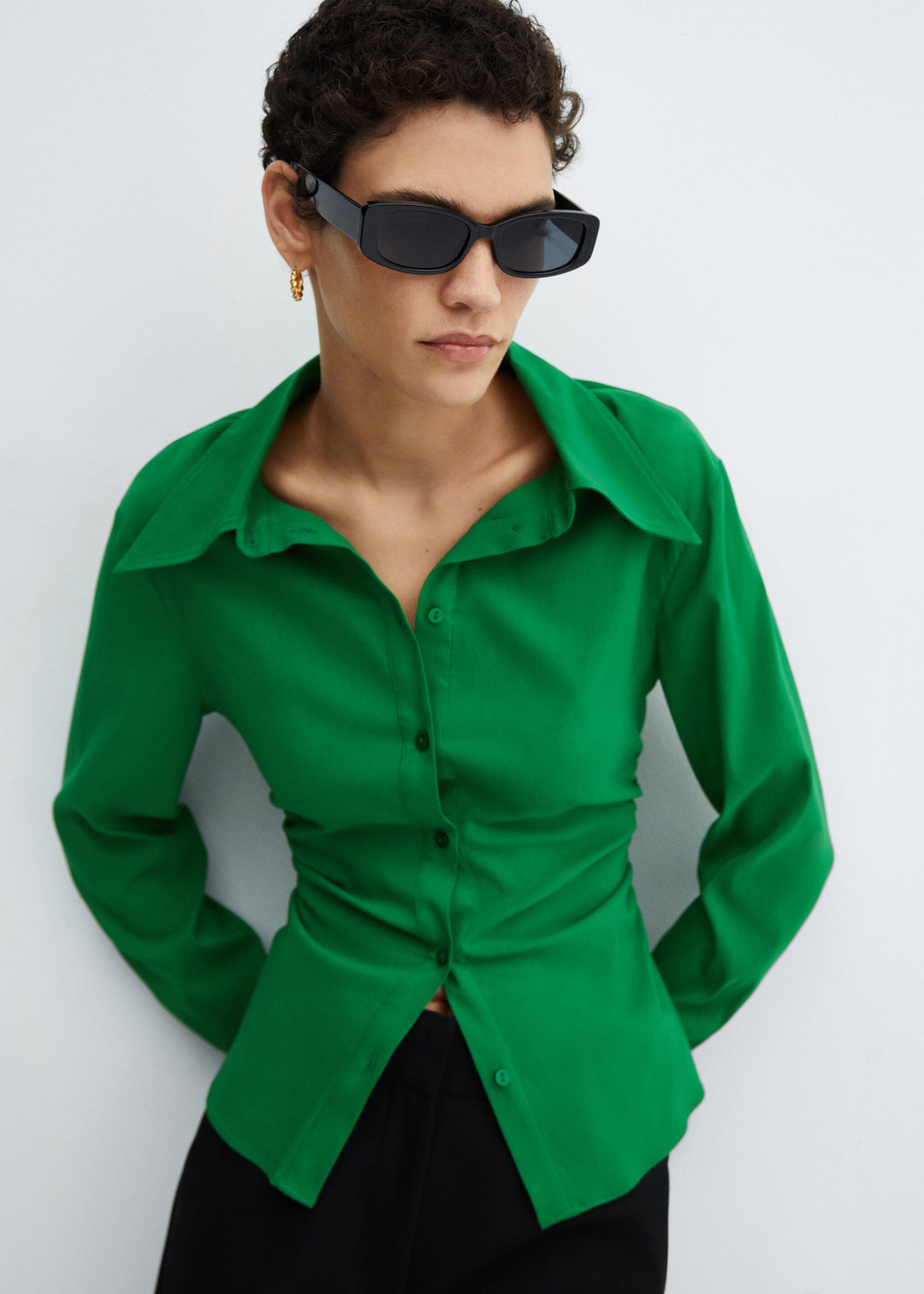 Slim-fit velvet jacket - Medium plane