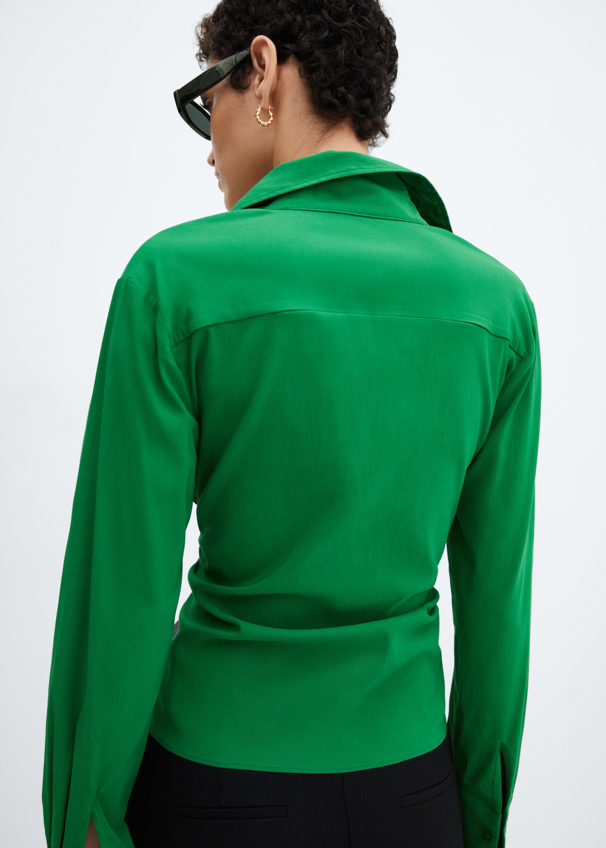 Slim-fit velvet jacket - Reverse of the article