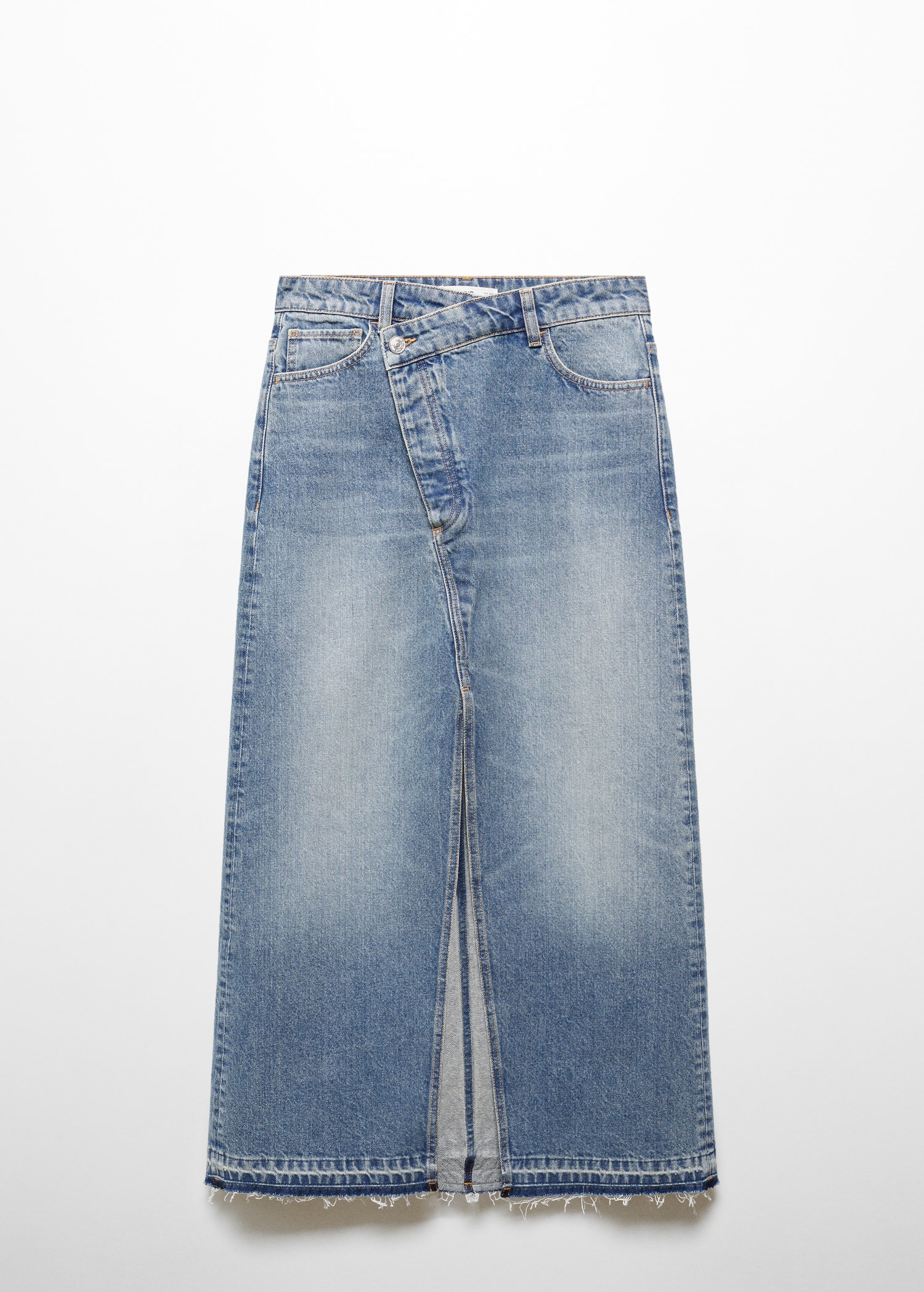 Denim Midi Skirt Zara Ripped Denim Skirt ZARA Trafaluc Black Denim