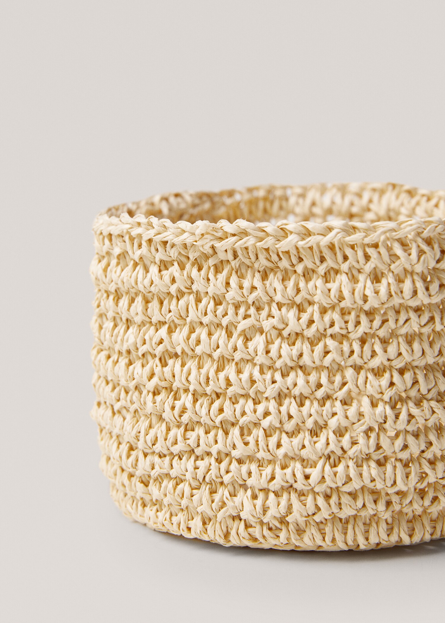 Cesta redonda trenzada 12x8cm - Detalle del artículo 1
