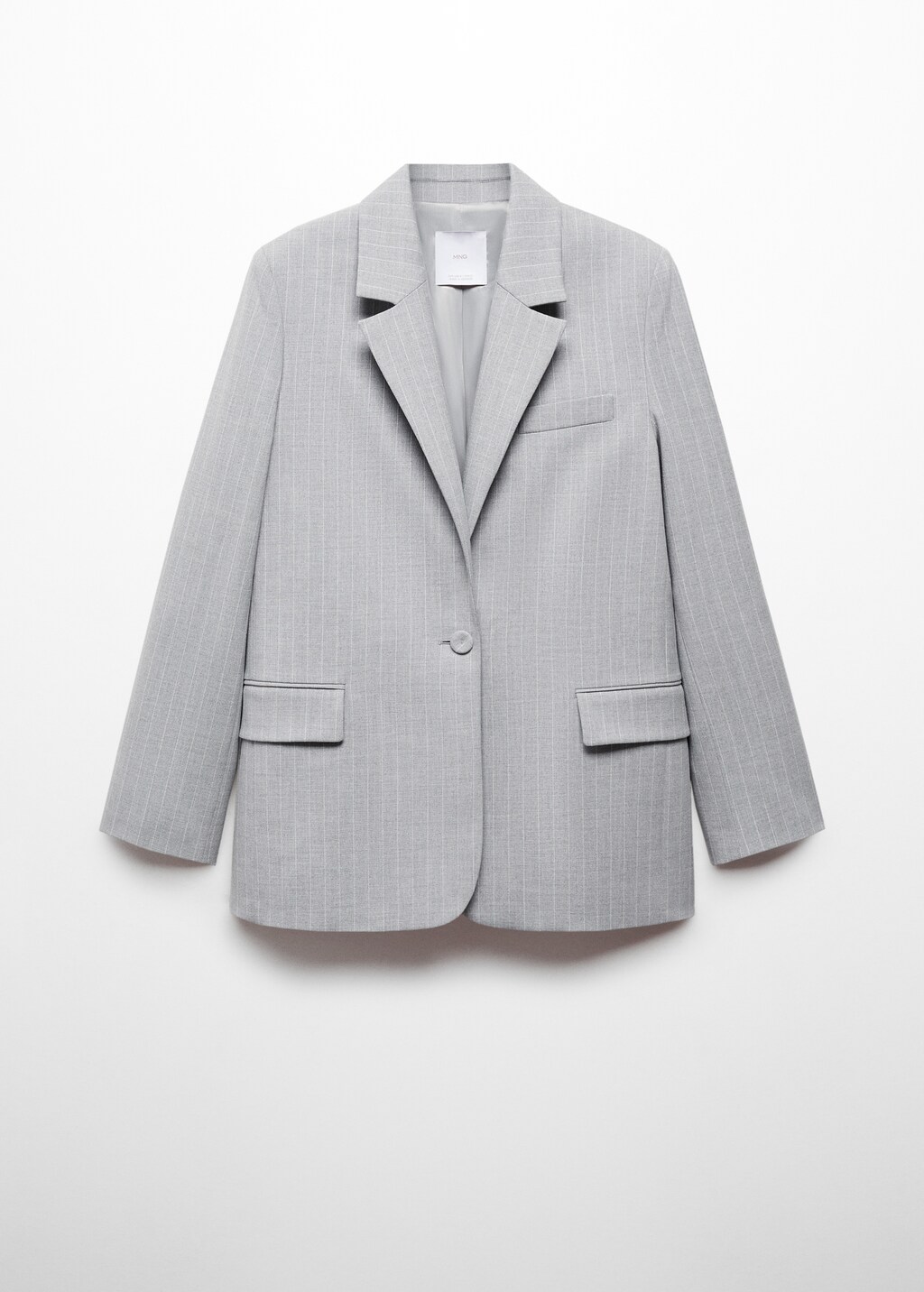 Pinstripe suit blazer - Women | MANGO OUTLET USA