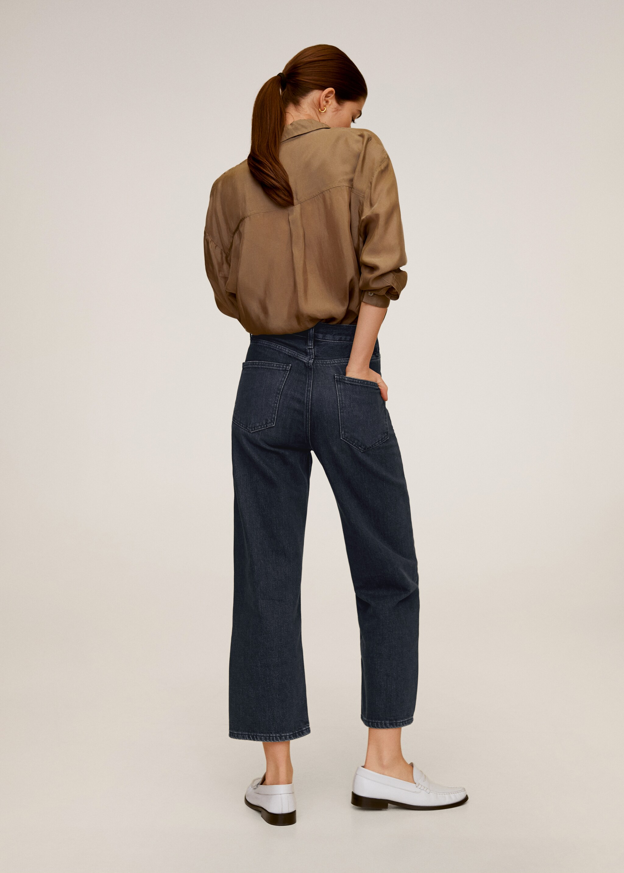 Jeans Straight high waist  - Reverso del artículo