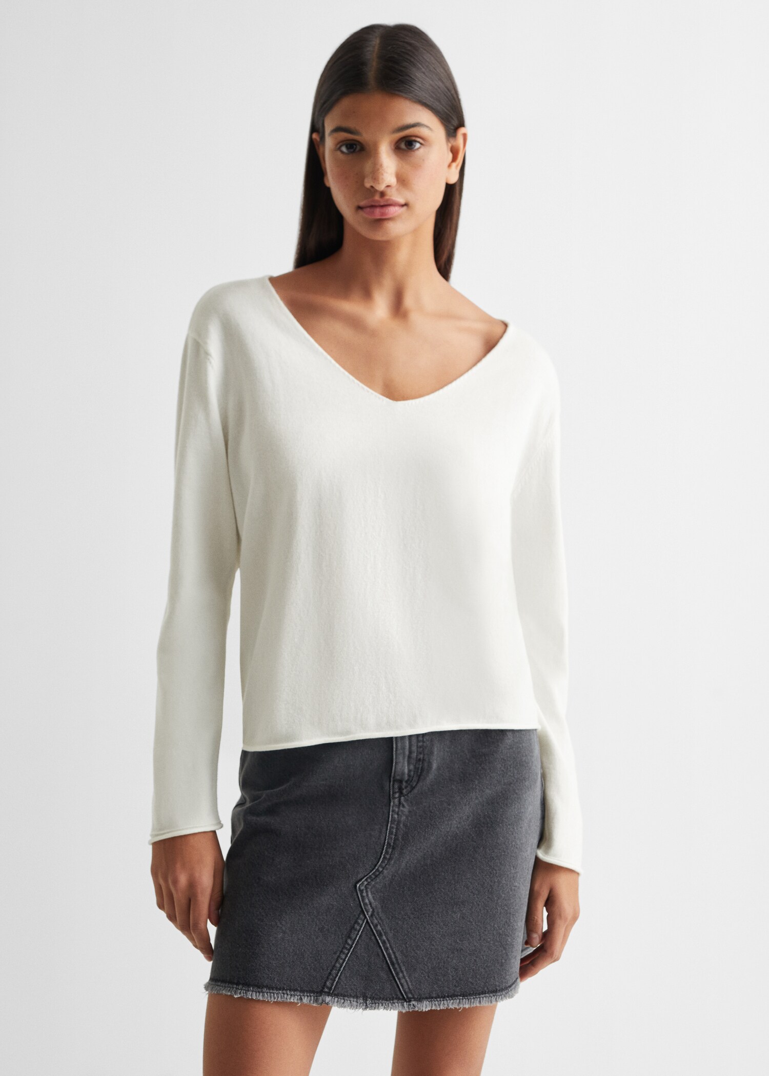 V-neck sweater - Medium plane