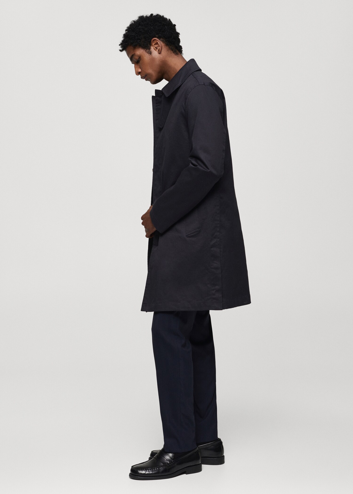 Trench coton détail col - Détail de l'article 2