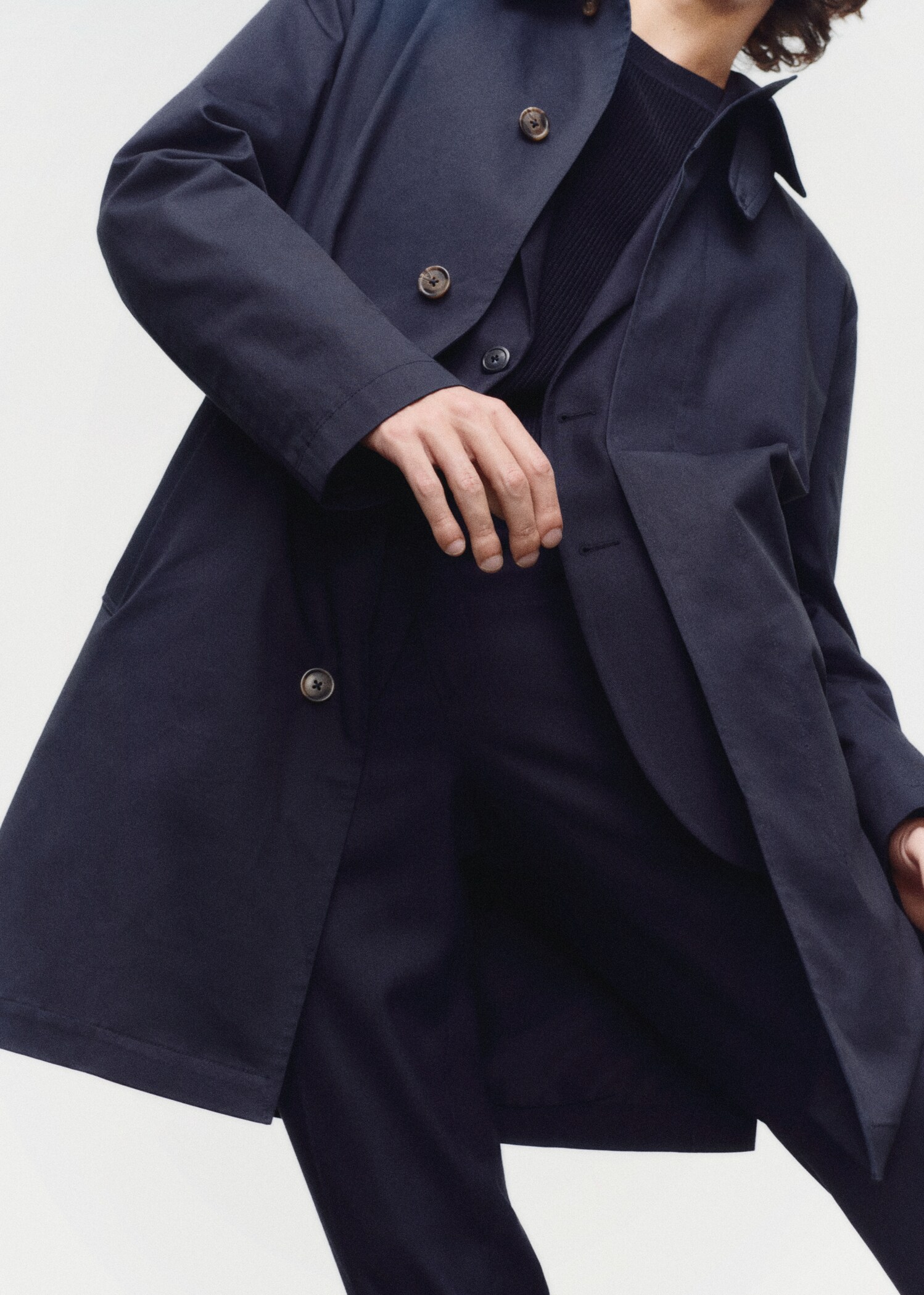Trench coton détail col - Détail de l'article 5