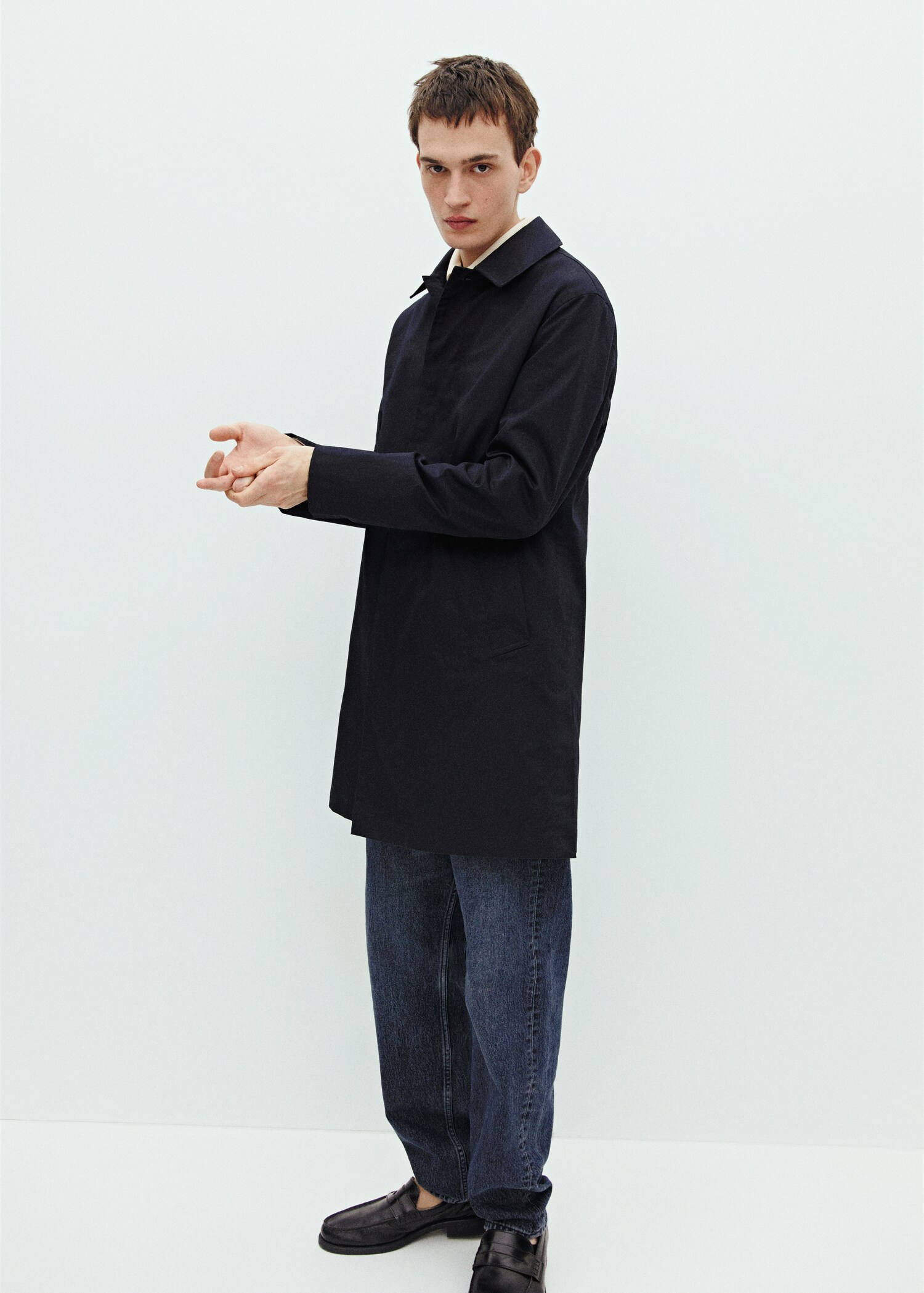 Trench coton détail col - Détail de l'article 6