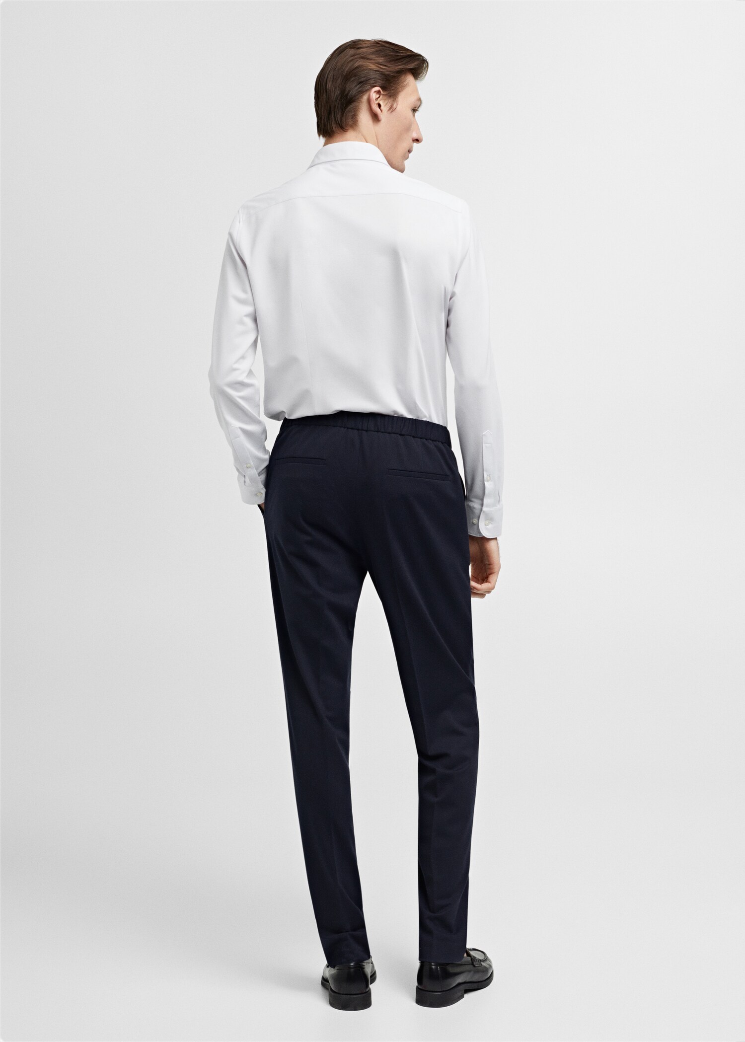 Slim fit cotton suit shirt - Reverse of the article