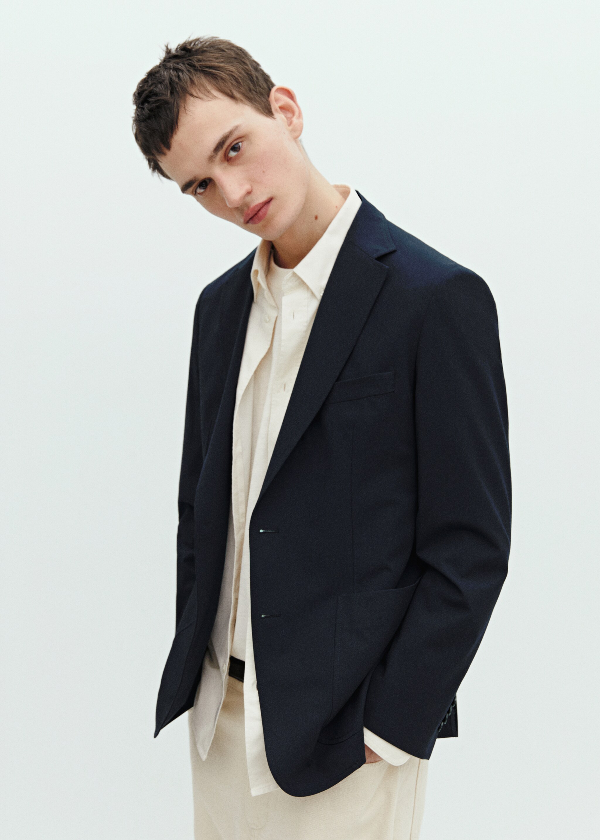 Slim fit sako za odijelo - Detalji artikla 5
