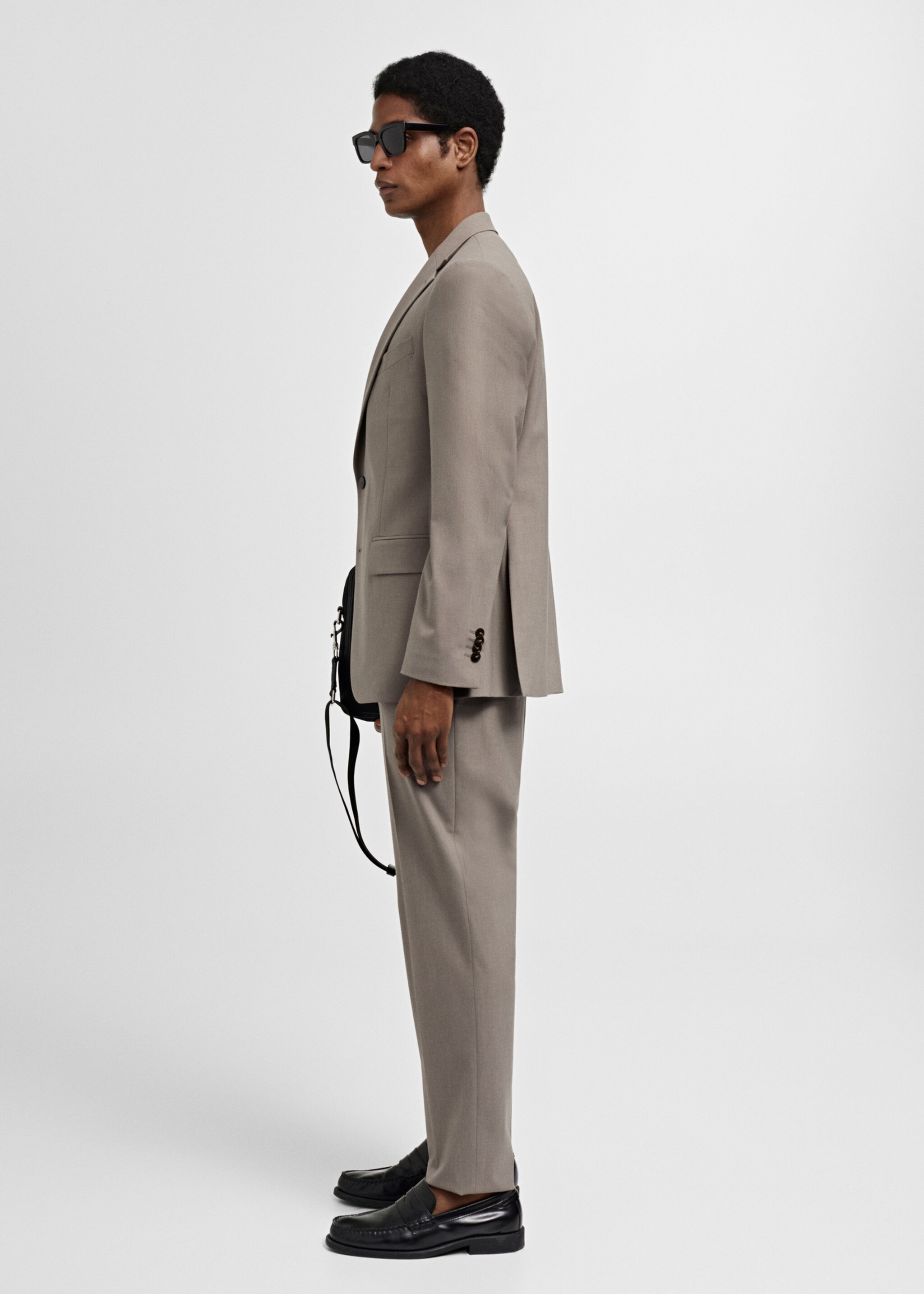 Slim fit vuneni sako za odijelo - Detalji artikla 2