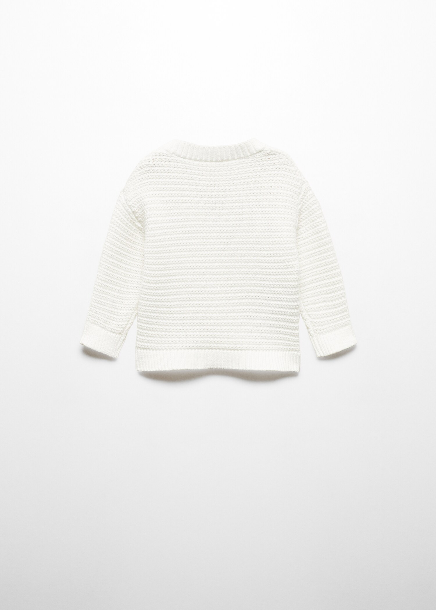 Button knit cardigan - Reverse of the article