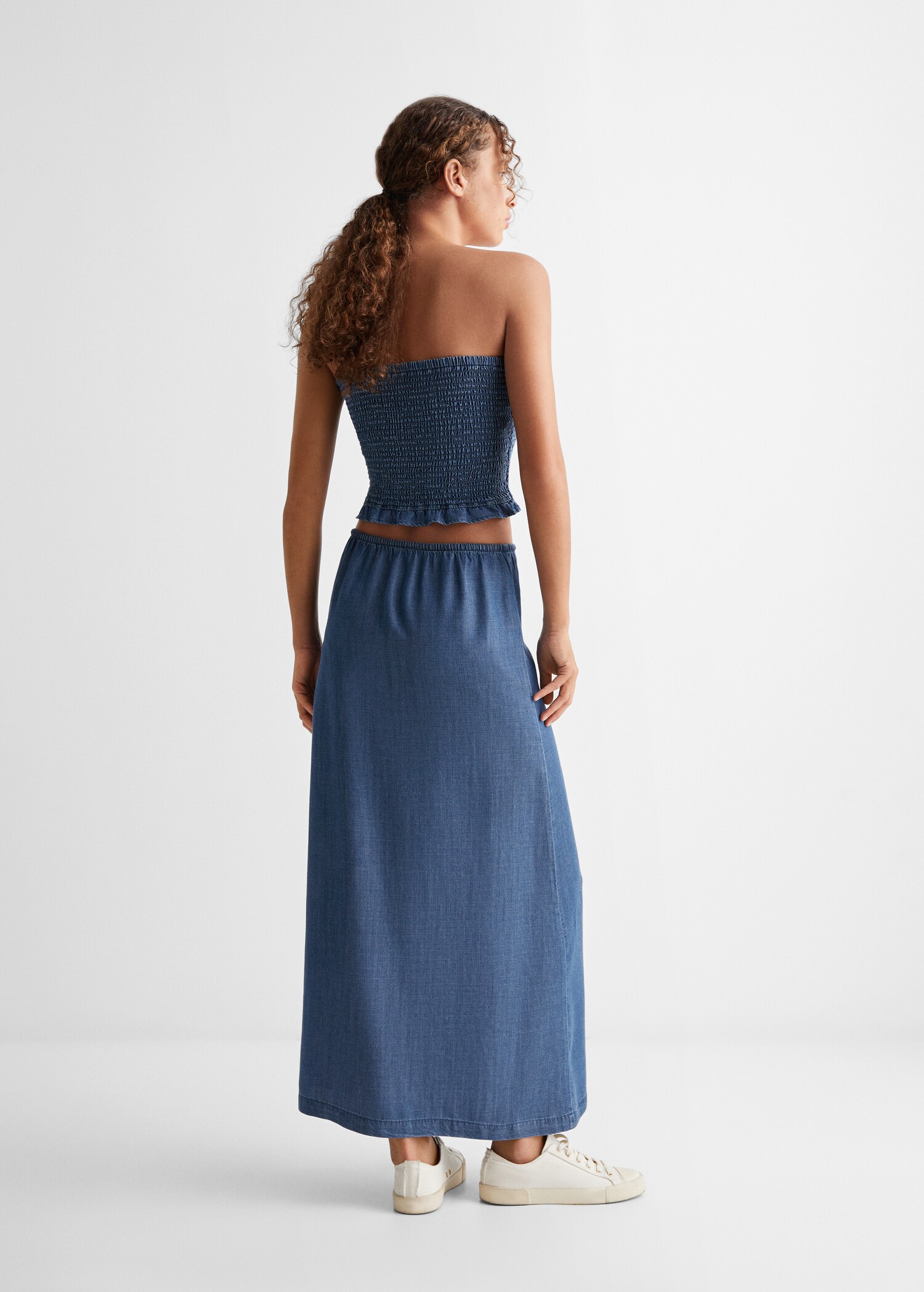Stretch long skirt - Reverse of the article