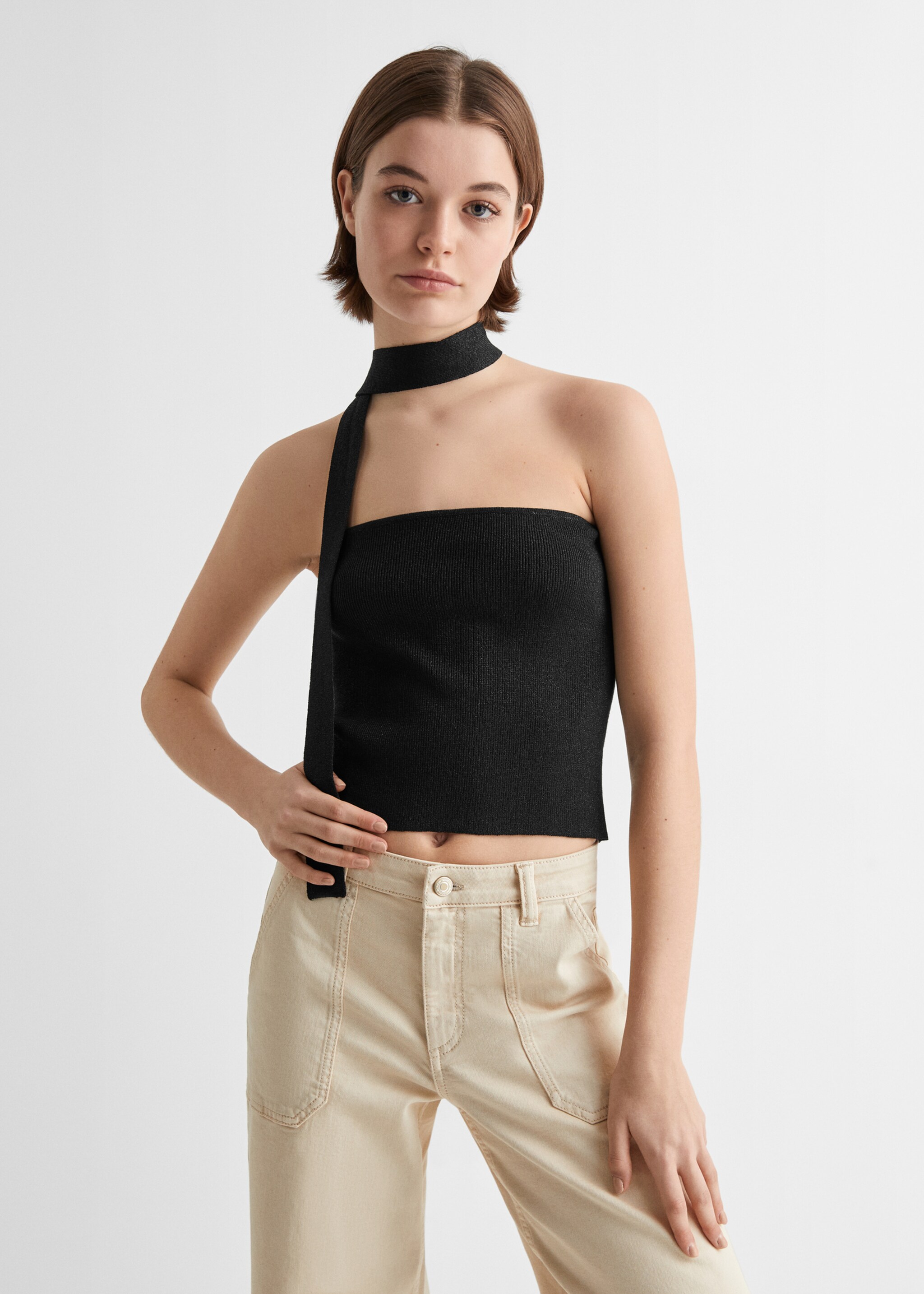 Top bandeau lucido - Piano medio