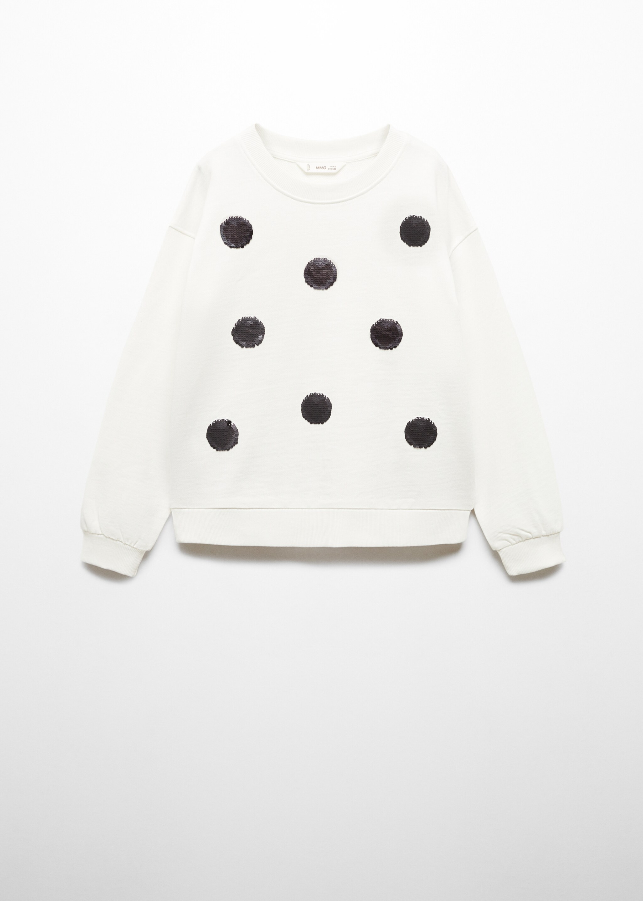 Cotton sweatshirt with sequins - Article without model