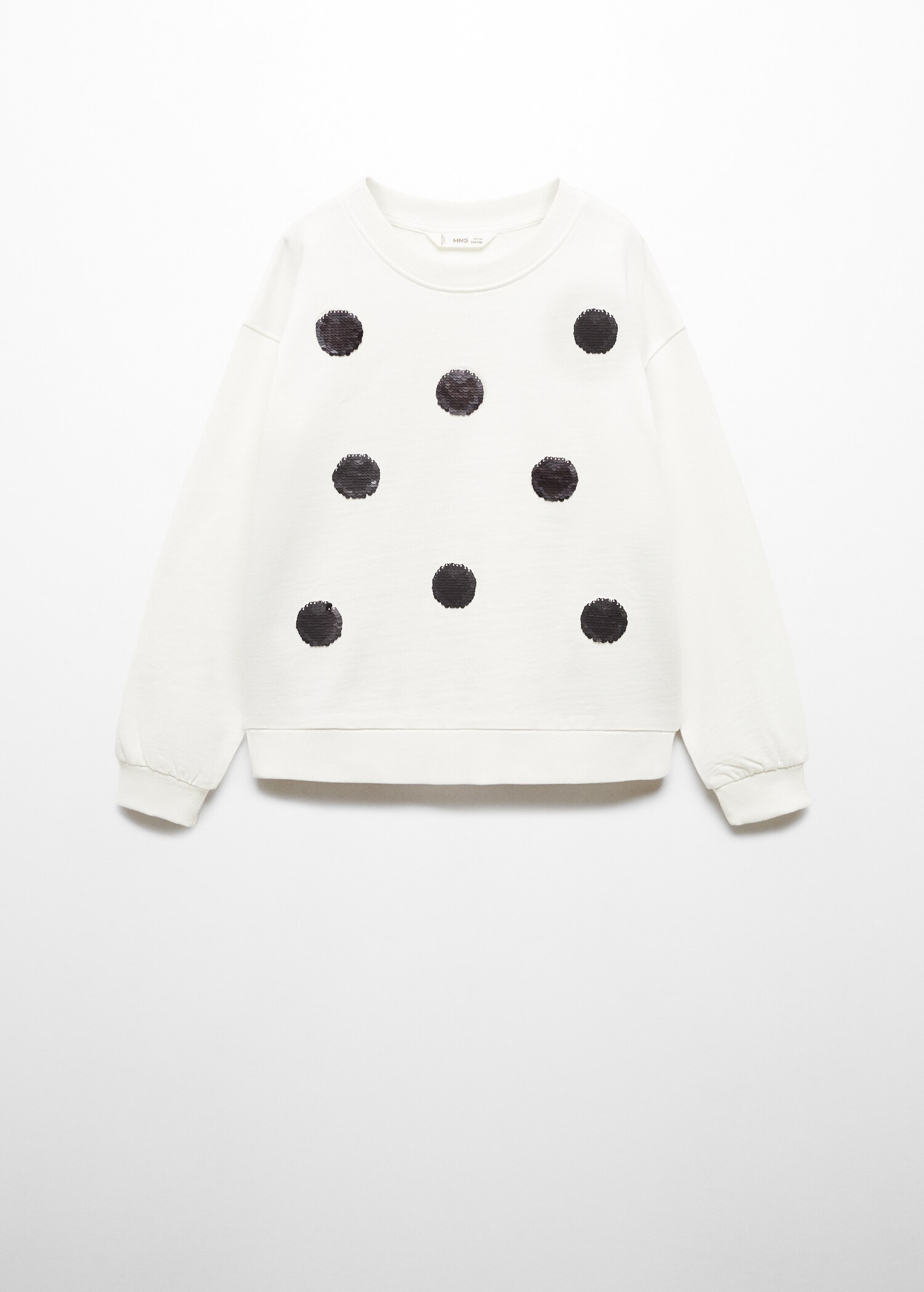 Baumwoll-Sweatshirt mit Pailletten - Artikel ohne Model